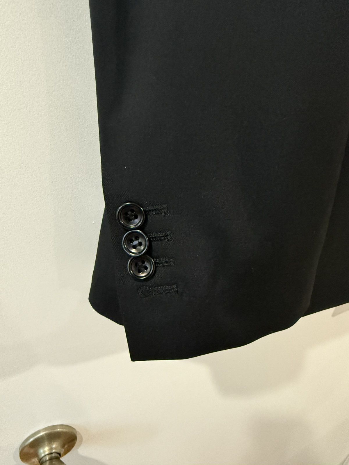 Vitale Barberis Canonico Brand New Vitale Barberis Canonico Black Wool Suit Size 40R - 3 Thumbnail