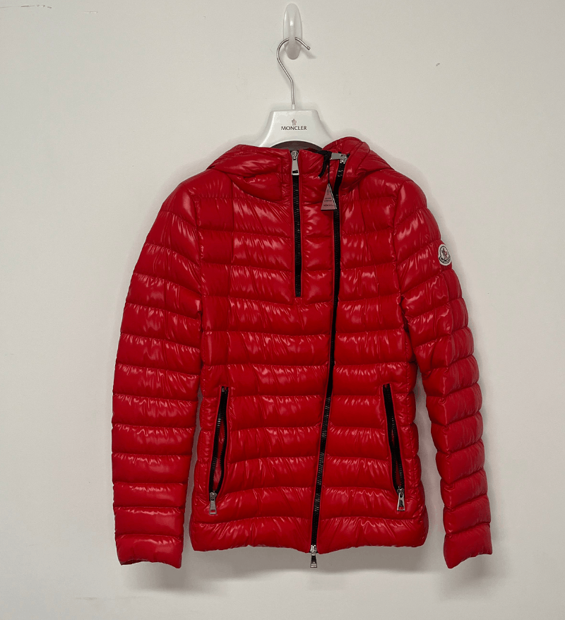 image of Moncler Budapest Jacket in Red, Women's (Size Small)