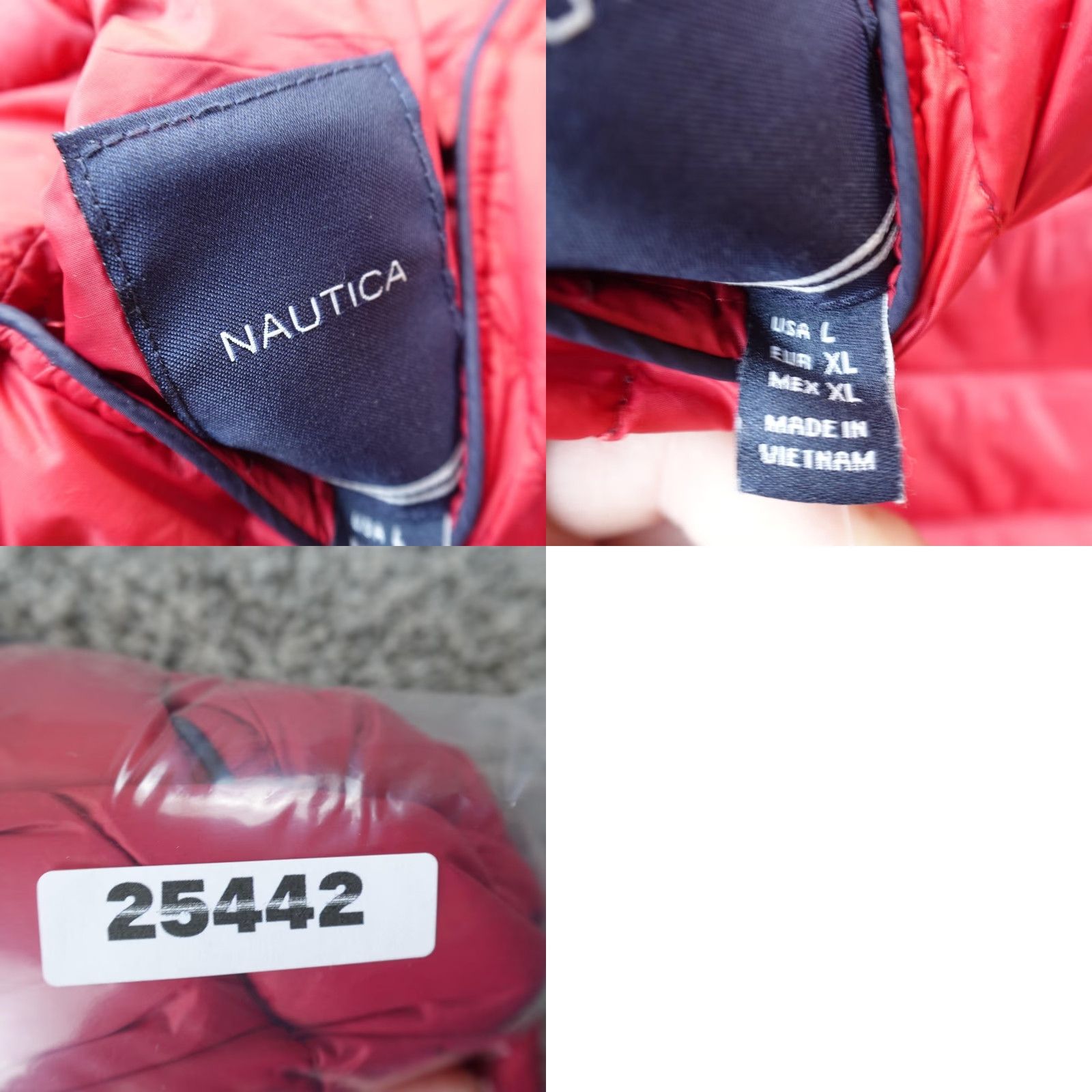 Nautica Nautica Jacket Womens L Blue Reversible Puffer Quilted Down Hooded Zip Coat Size L / US 10 / IT 46 - 9 Thumbnail