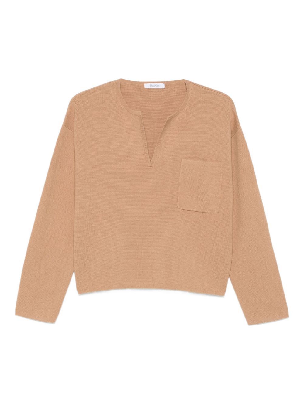 Max Mara V-NECK SWEATER IN CASHMERE WOOL Size XS / US 0-2 / IT 36-38 - 1 Thumbnail