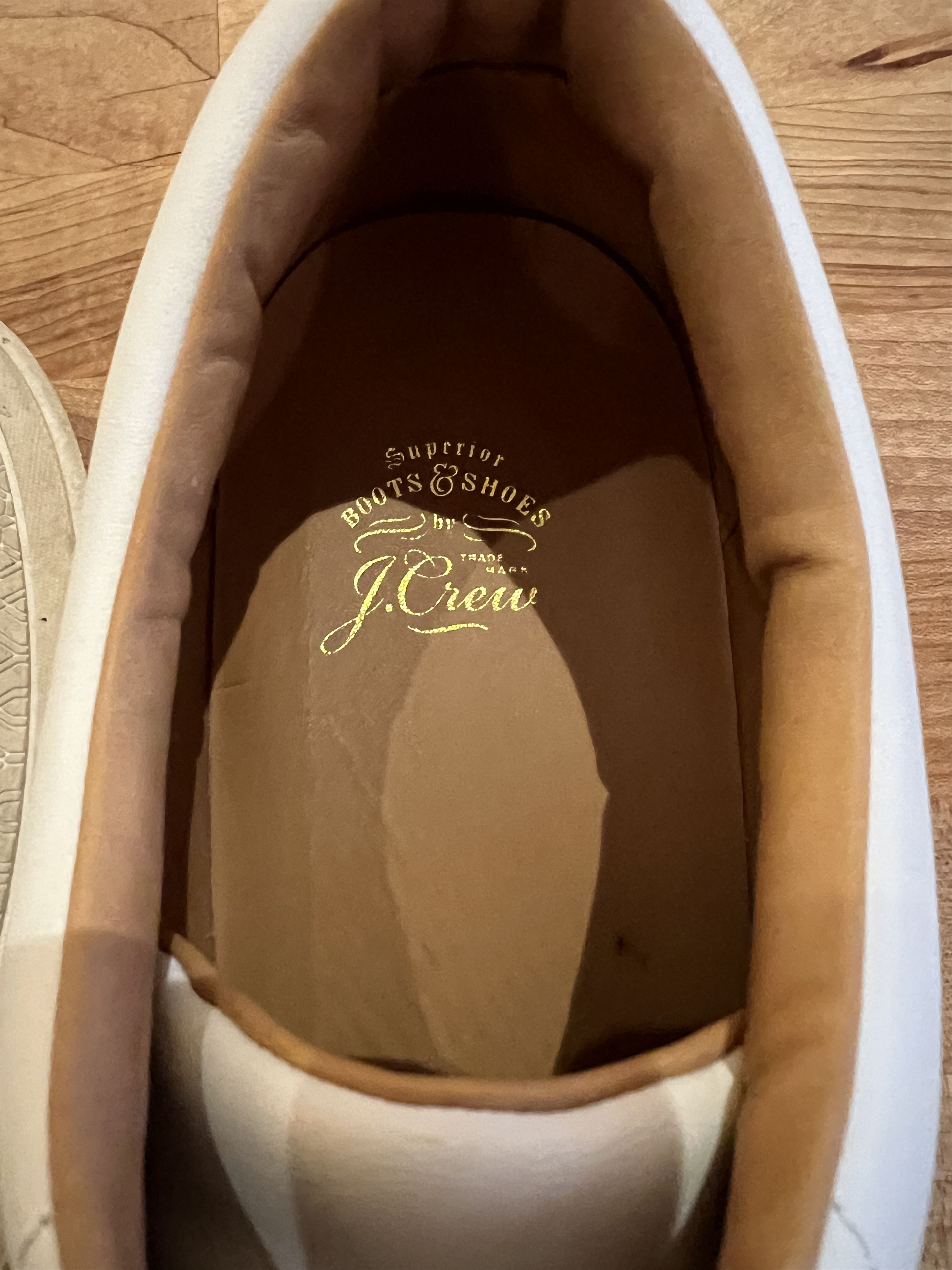 J.Crew J. Crew Court Leathers Men’s Sneakers - White - size: 13 Size US 13 / EU 46 - 4 Thumbnail