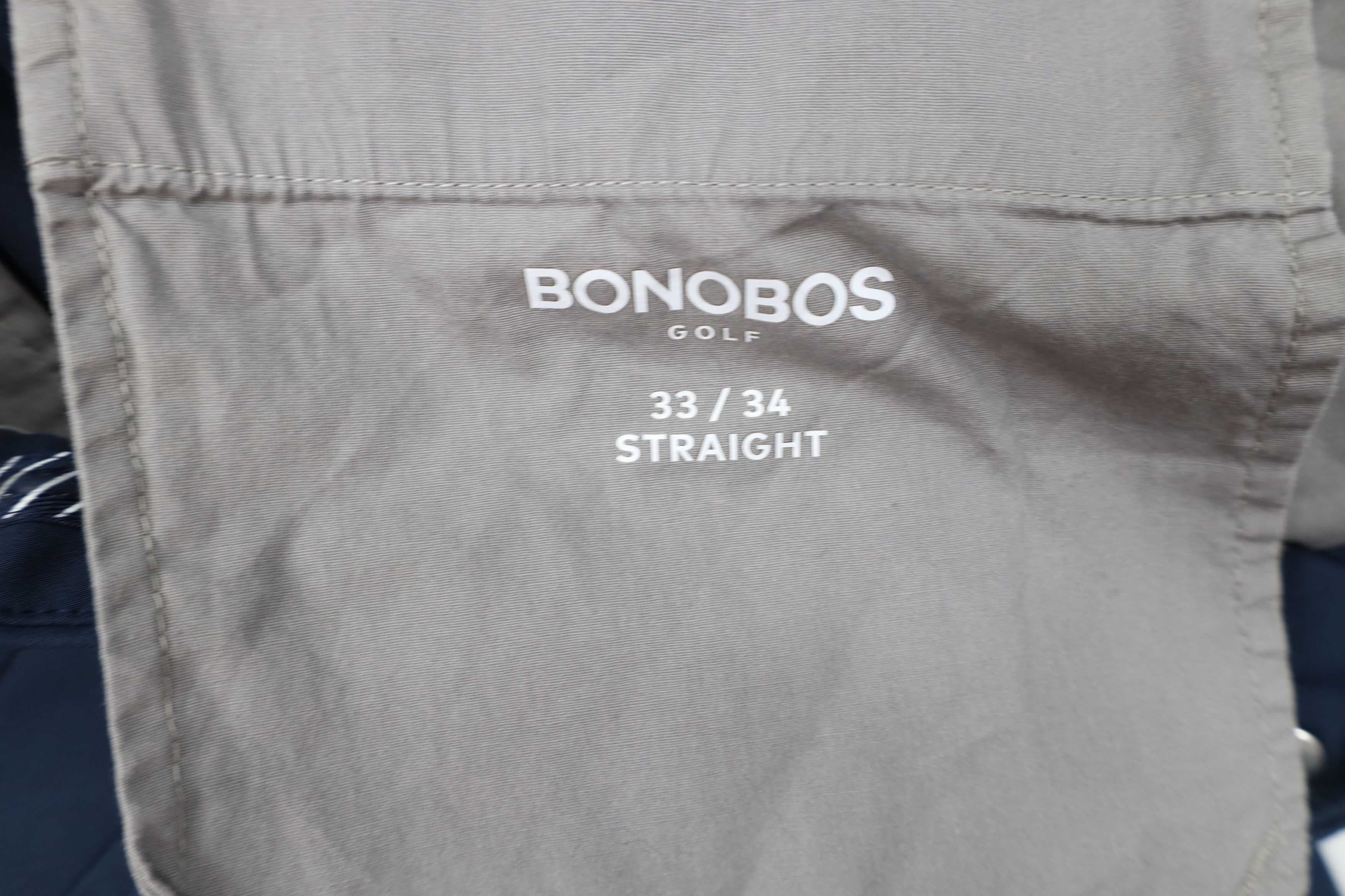 Bonobos Bonobos Golf Tech Zip Cuff Golfing Chino Pants Navy Blue Size US 33 - 8 Thumbnail