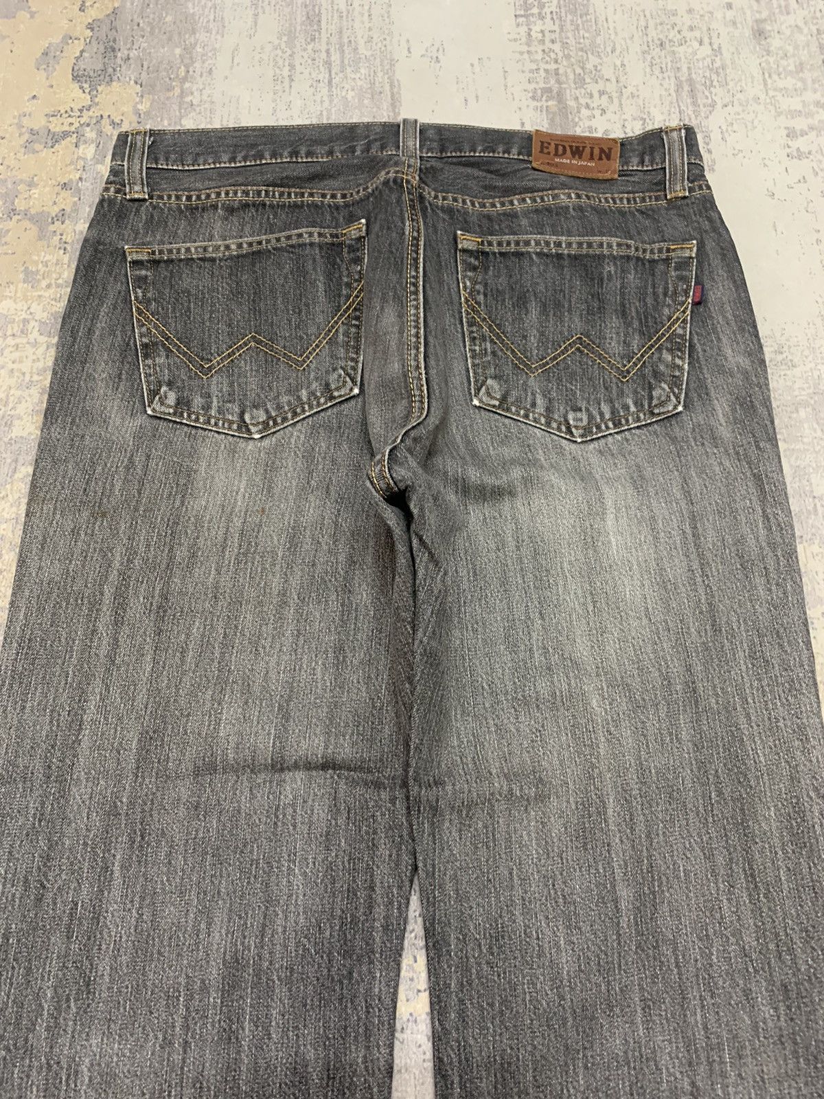 Edwin Thrashed Ripped faded distressed Edwin baggy style jeans Size US 34 / EU 50 - 11 Thumbnail