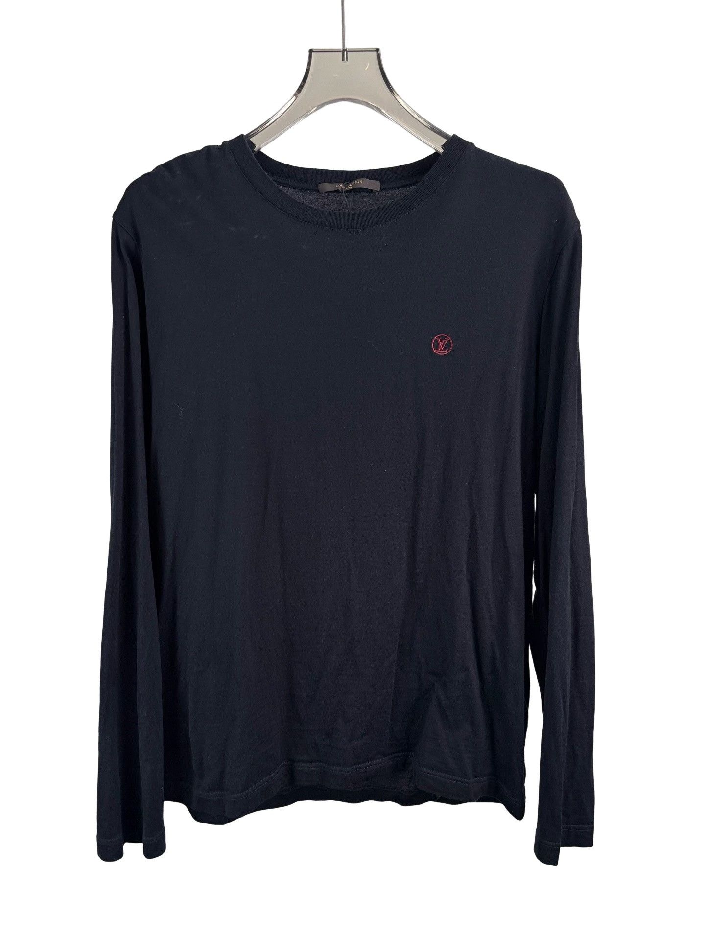 Louis Vuitton Louis Vuitton Red Logo Long Sleeve T-Shirt XL Size US XL / EU 56 / 4 - 1 Thumbnail