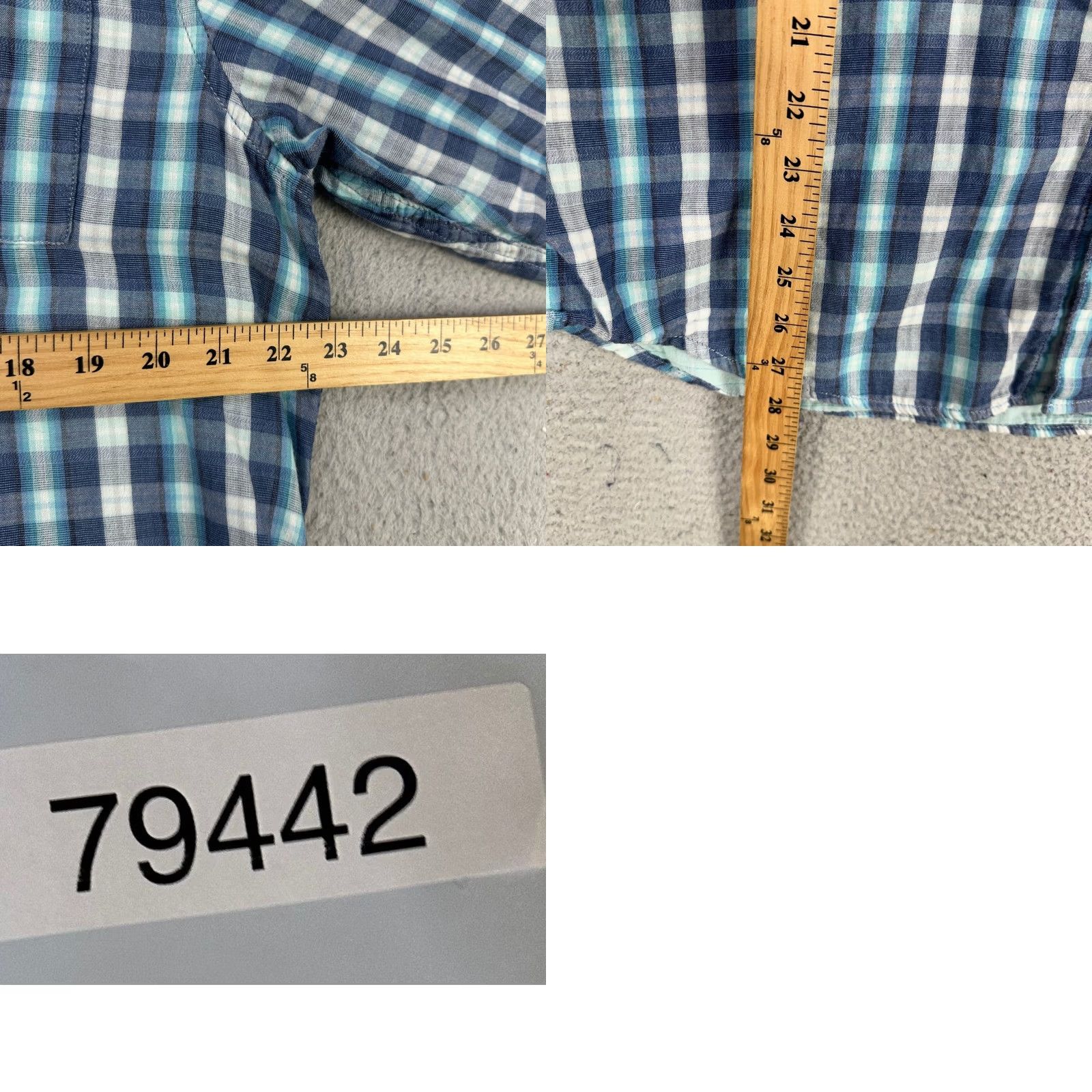 Tommy Bahama Tommy Bahama Shirt Mens Large Blue White Plaid Button Down Long Sleeve Casual Size US L / EU 52-54 / 3 - 8 Thumbnail