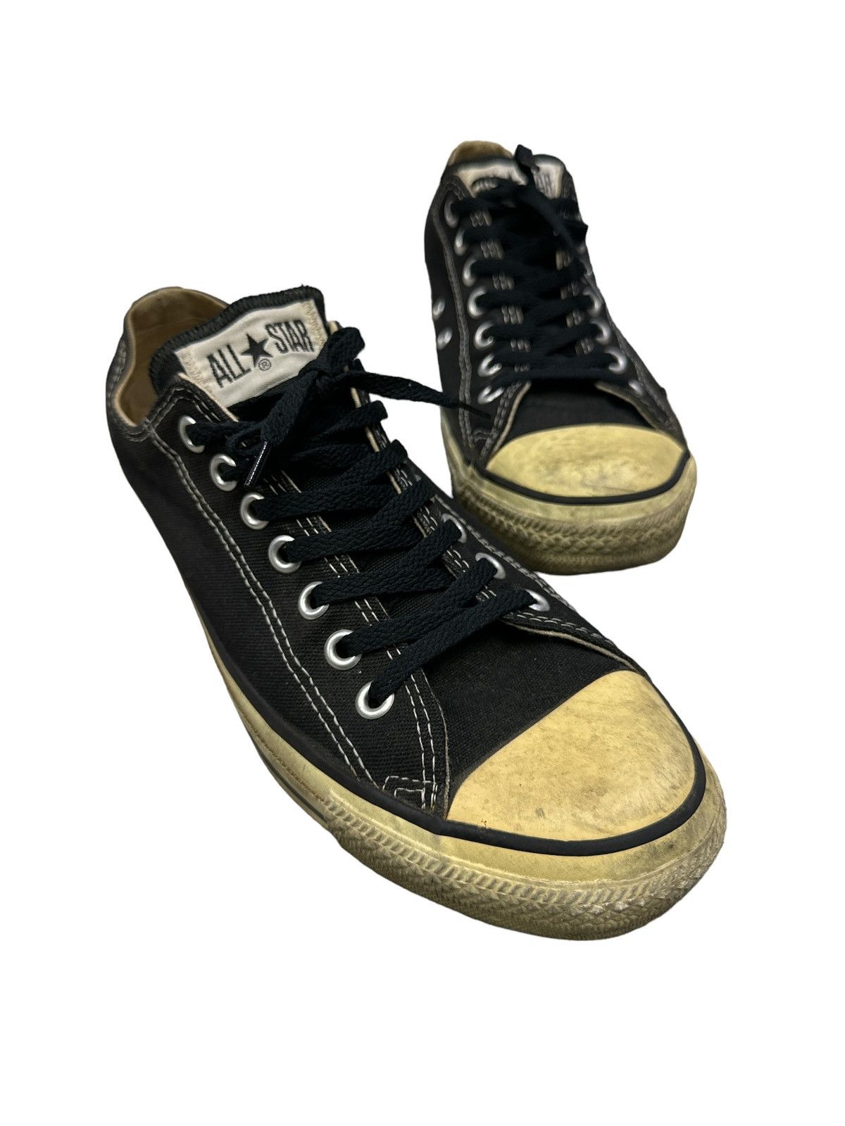 Converse × Vintage VTG CONVERSE MADE IN USA TRASHED DISTRESSED LOW-TOP SHOES Size US 8.5 / EU 41-42 - 3 Thumbnail