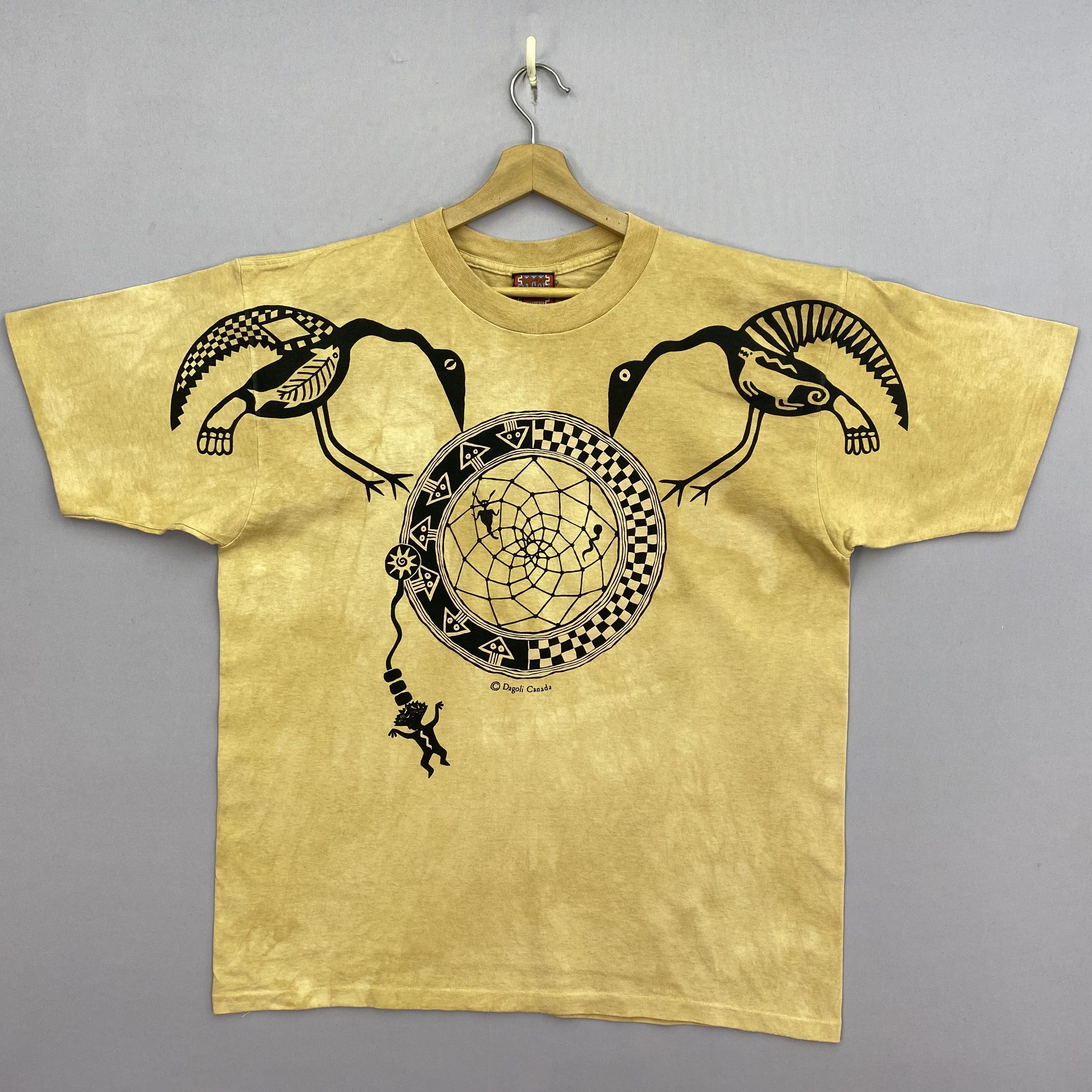 Other Vintage 90s Dagoli Canada Indigenous Arts T-Shirt | GF10118 Size US XL / EU 56 / 4 - 1 Thumbnail