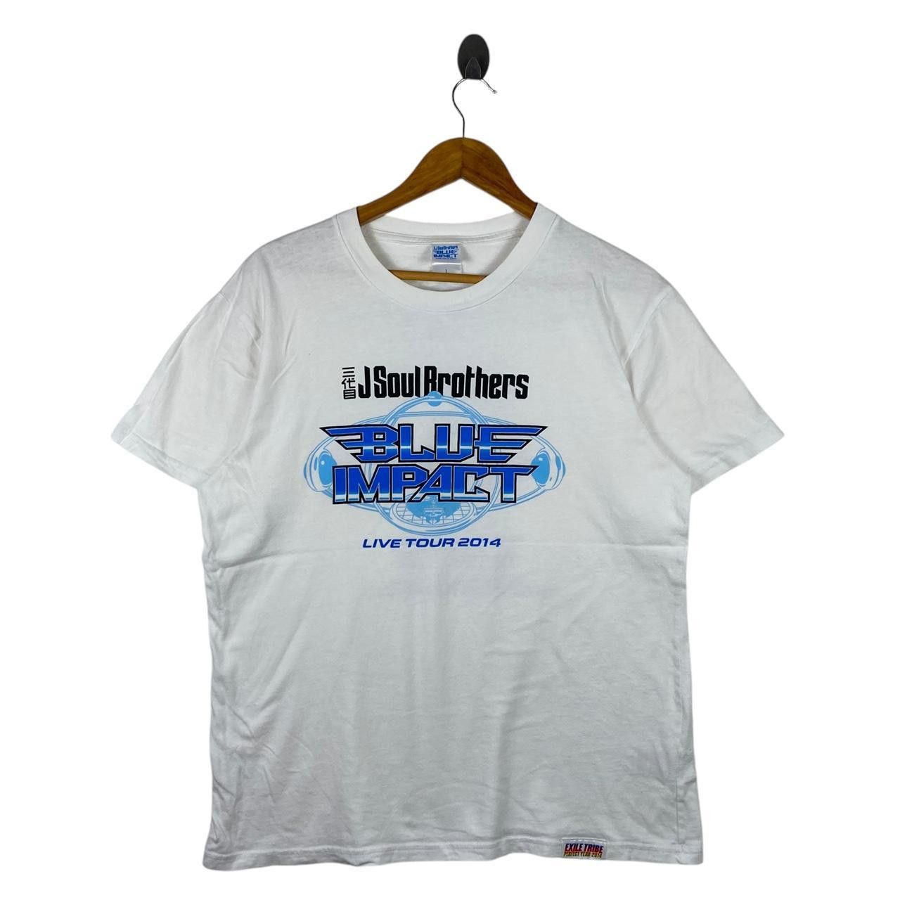 Band Tees J SOUL BROTHERS Exile Tribe Blue Impact 2014 Tour Tee Shirt Size US L / EU 52-54 / 3 - 1 Thumbnail