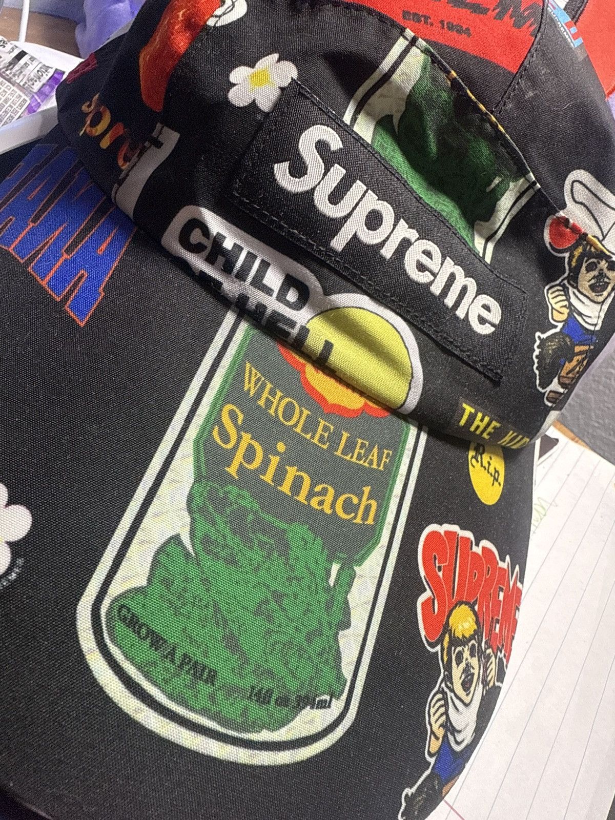 Supreme Supreme SS21 Gore-Tex Long Bill Camp Cap S/M Black Sticker Size ONE SIZE - 15 Thumbnail