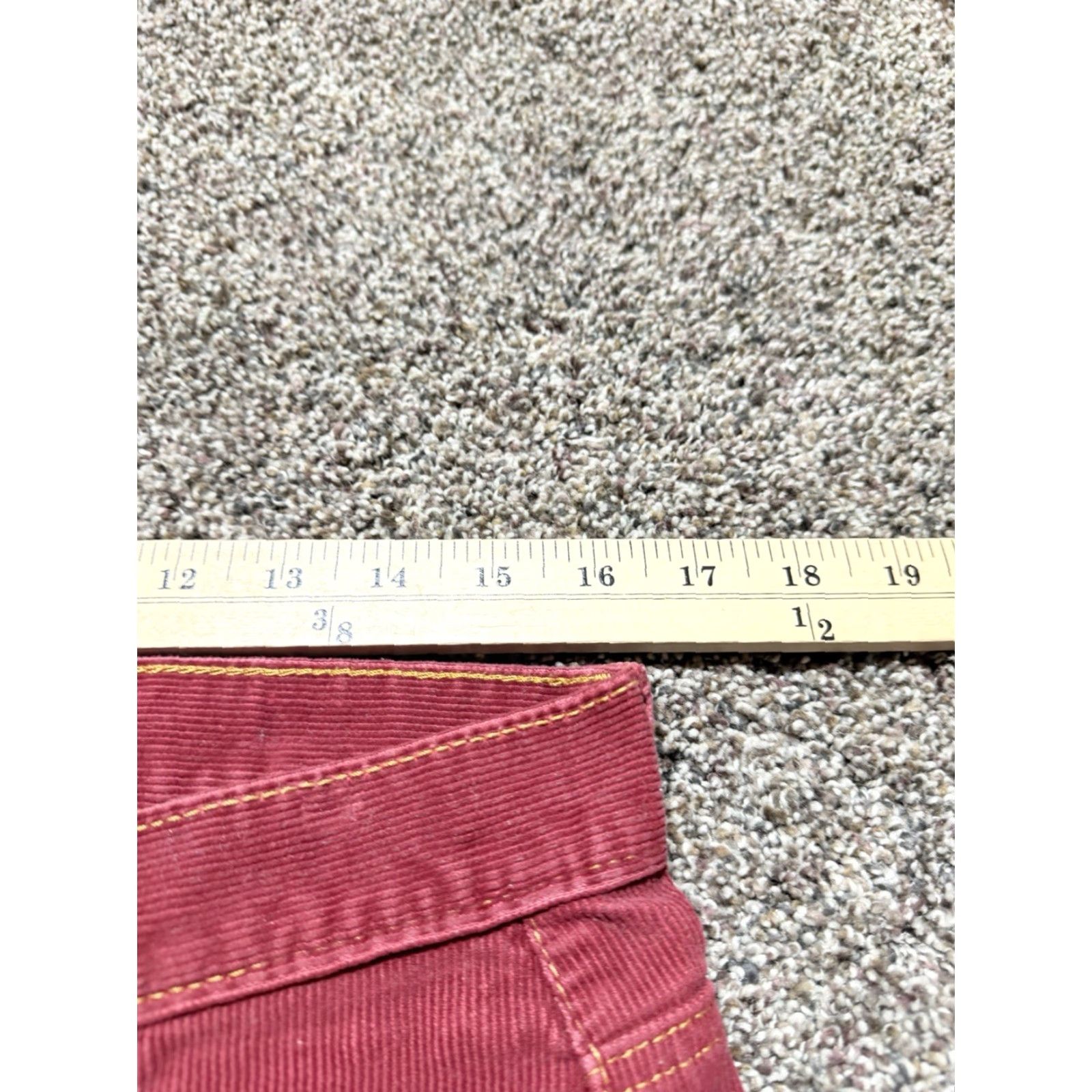 Gap Gap Jeans Bootcut Women Size 8 Red Corduroy 32X32 Denim 5-Pocket Rise Mid Inseam 32 Size 30" / US 8 / IT 44 - 6 Thumbnail