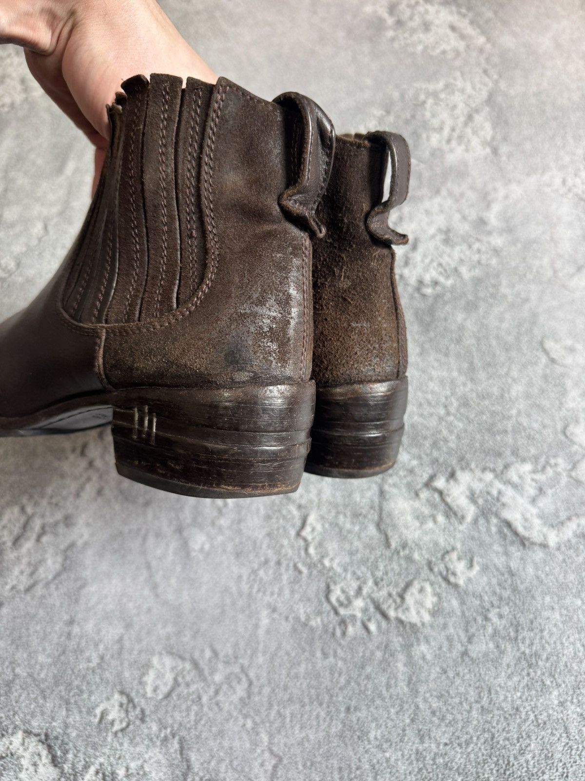 Designer × MoMA MOMA 37size leather brown shoes boots ankle cowboy biker Size US 7 / IT 37 - 15 Thumbnail