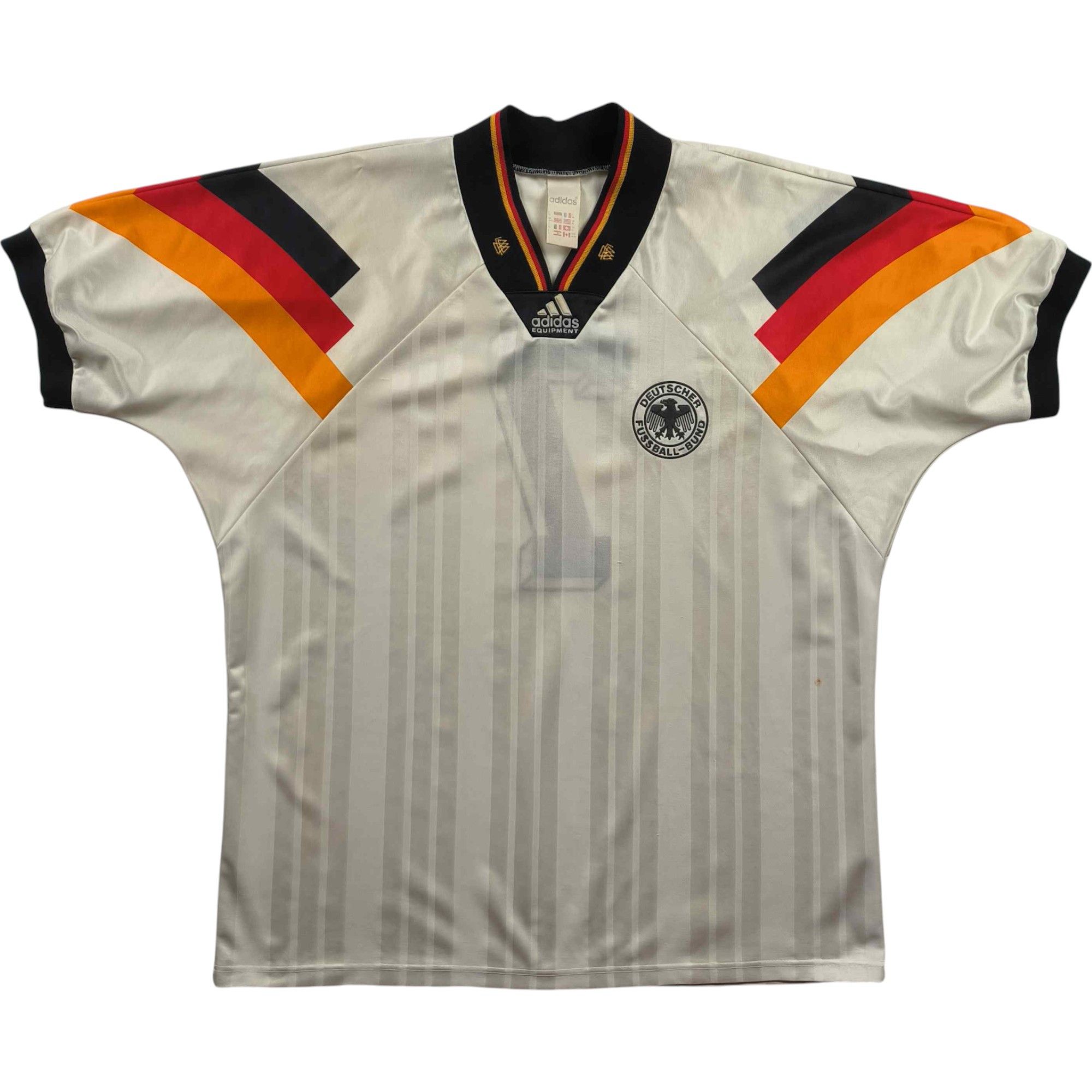 Adidas Germany 1992-94 Adidas home football jersey shirt size XL Size US XL / EU 56 / 4 - 1 Thumbnail