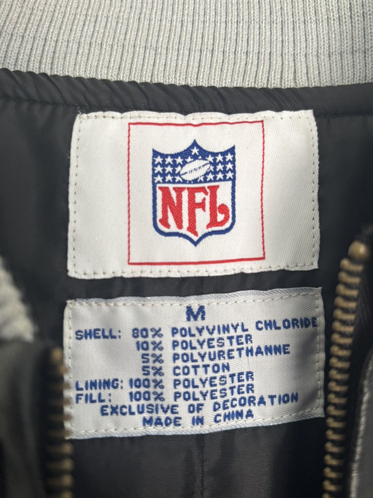 NFL Vintage Oakland Raiders Jacket Embroidered Size US L / EU 52-54 / 3 - 3 Thumbnail
