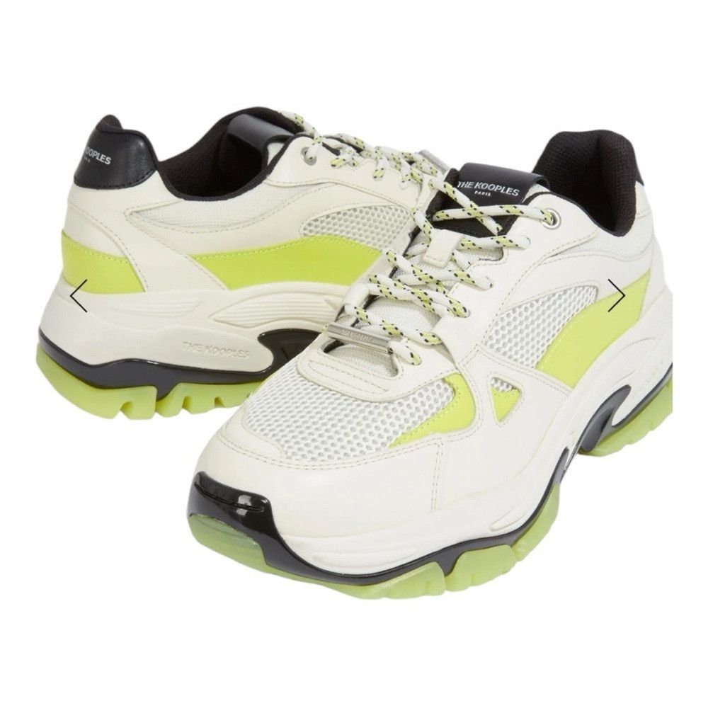 The Kooples The Kooples Paris Leather SNEAKERS WITH PLATFORM SOLE NIB Size US 7 / IT 37 - 4 Thumbnail