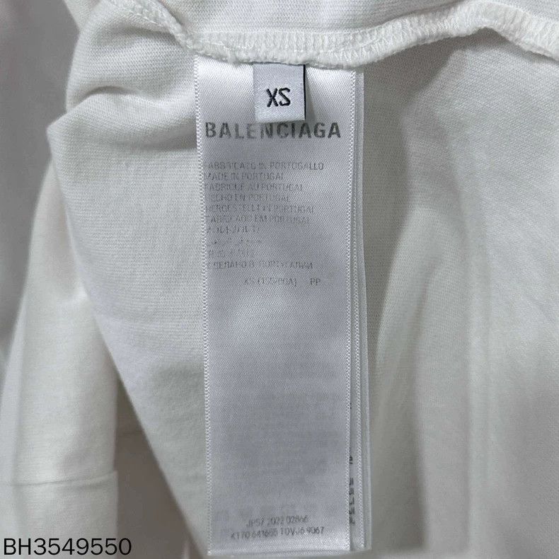 Balenciaga Balenciaga White Back Crystal Logo Short Sleeve Size US XS / EU 42 / 0 - 6 Thumbnail