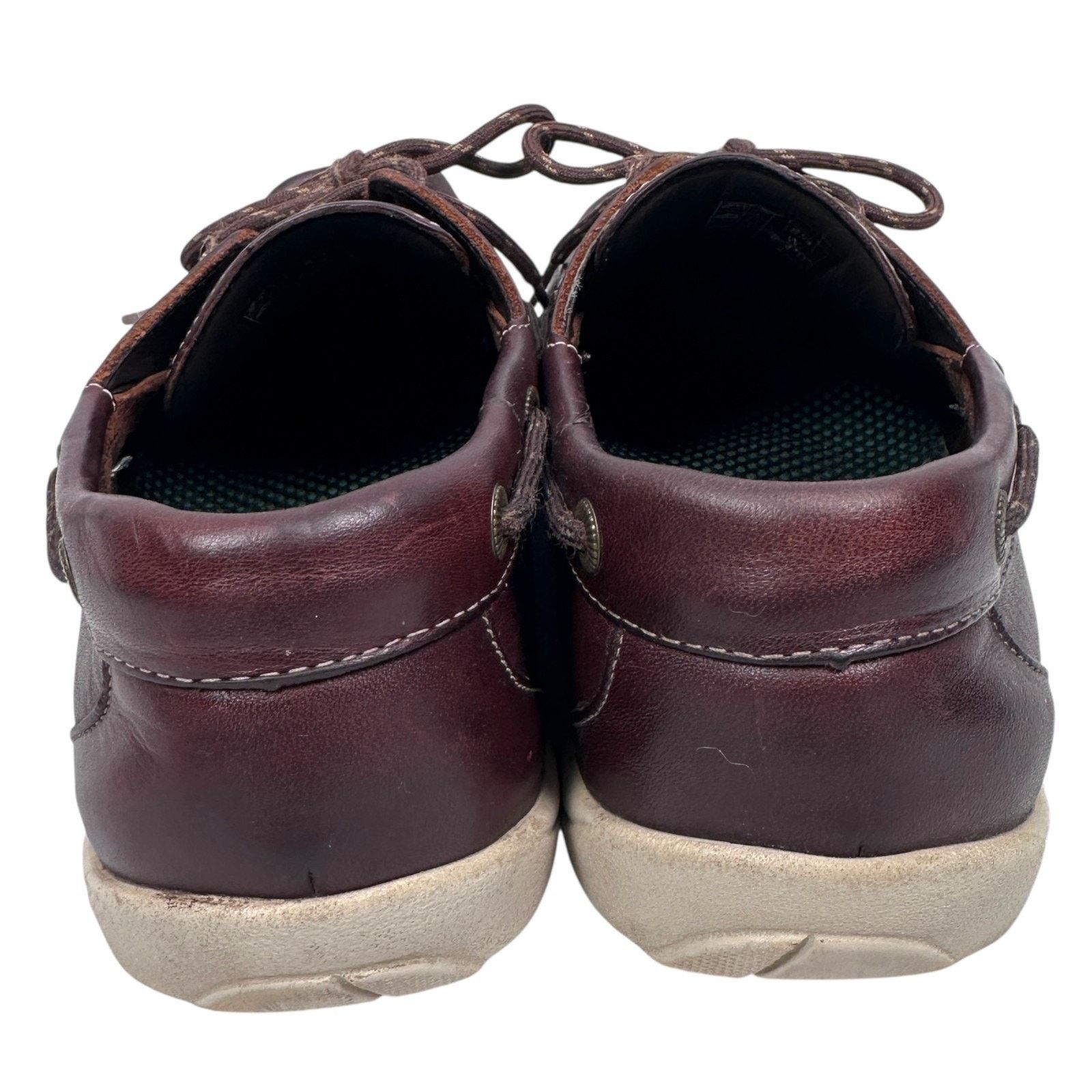 SAS SAS Decksider Lace Up Boat Shoes Men 8.5 W New Briar Leather Size US 8.5 / EU 41-42 - 4 Thumbnail