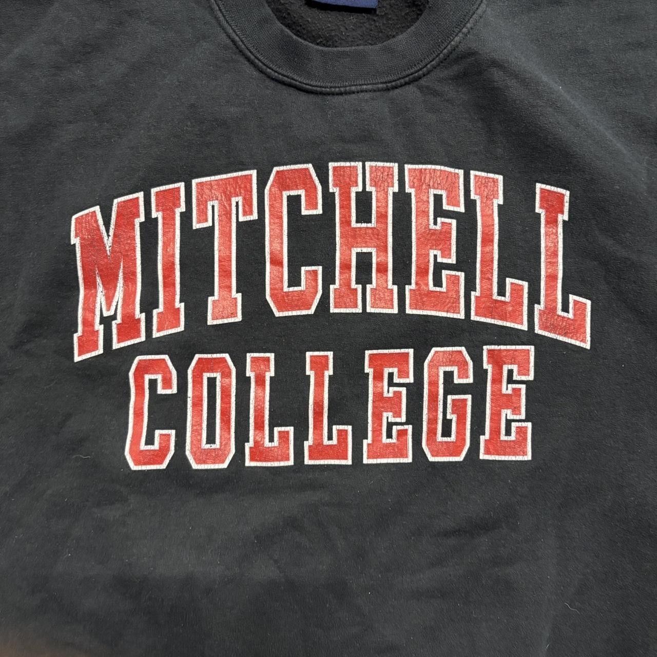 Japanese Brand × Vintage Crazy Vintage Y2K/2000s Mitchell College Black Sweatshirt! Size US M / EU 48-50 / 2 - 2 Thumbnail