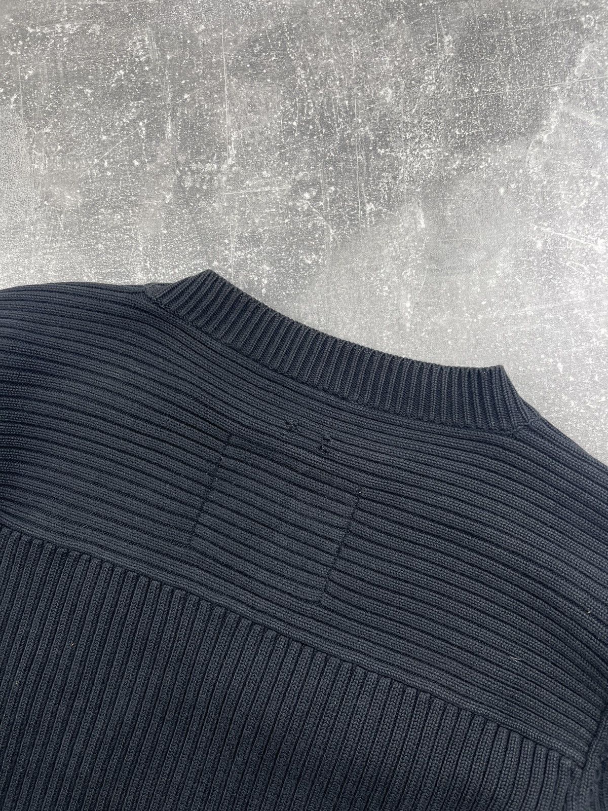G-Star G-Star RAW Vintage Black Ribbed Knit Sweater Pullover Logo Size US L / EU 52-54 / 3 - 10 Thumbnail