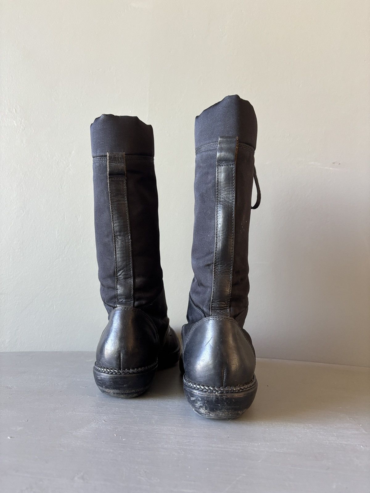 Lanvin Lanvin Boots Handmade in Italy Tall Combat Black Leather Size US 7 / EU 40 - 7 Thumbnail
