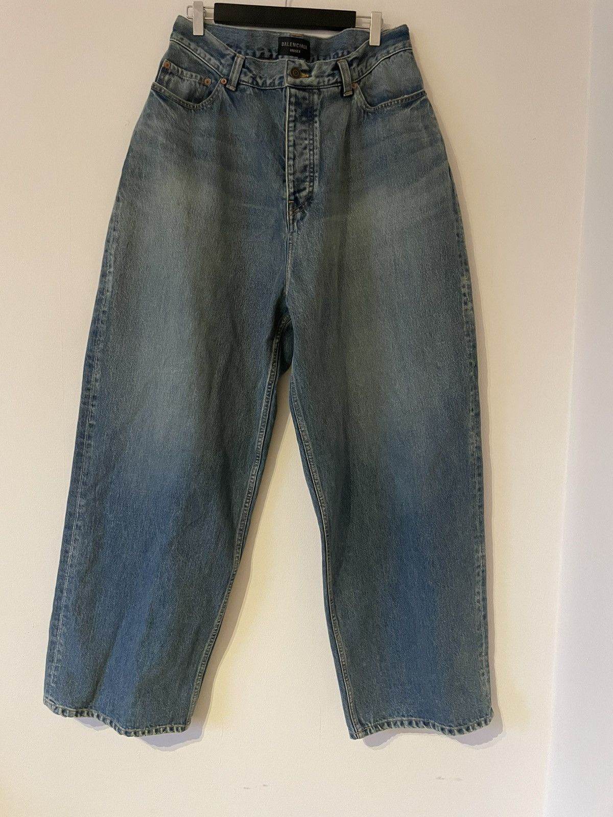 Balenciaga Baggy Wide Leg Denim Size US 32 / EU 48 - 2 Thumbnail