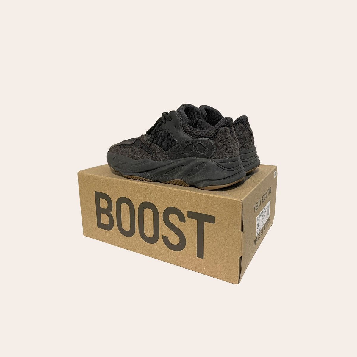 Kanye West Yeezy Boost 700 Utility Black Size US 10.5 / EU 43-44 - 3 Thumbnail