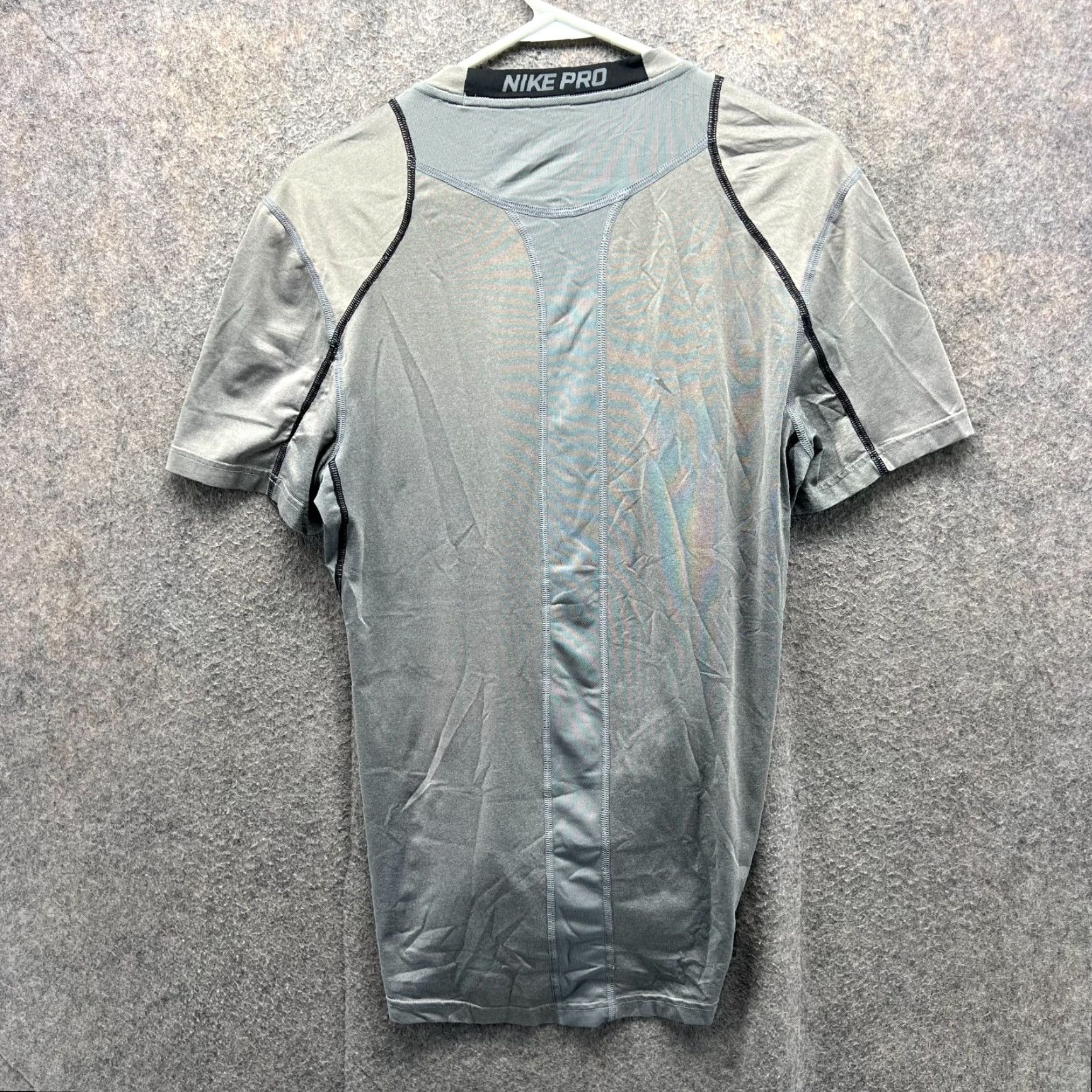 Nike Nike Pro Shirt Mens Small Gray Dri-Fit Compression Fitted Tee Size US S / EU 44-46 / 1 - 3 Thumbnail