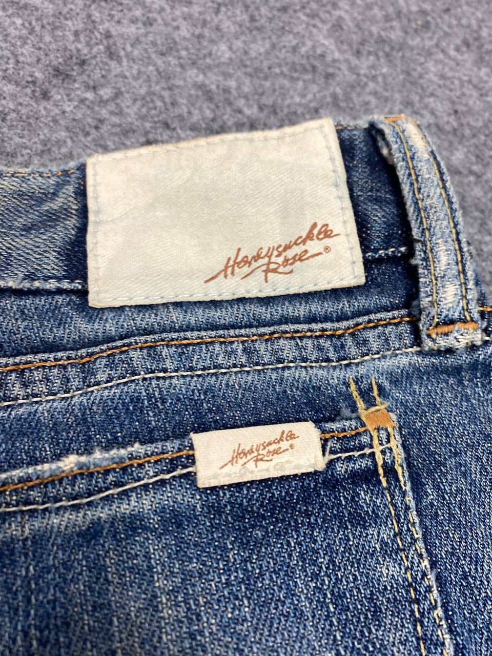 Japanese Brand honeysuckle rose japanese brands bootcut flare denim Size 35" - 5 Thumbnail