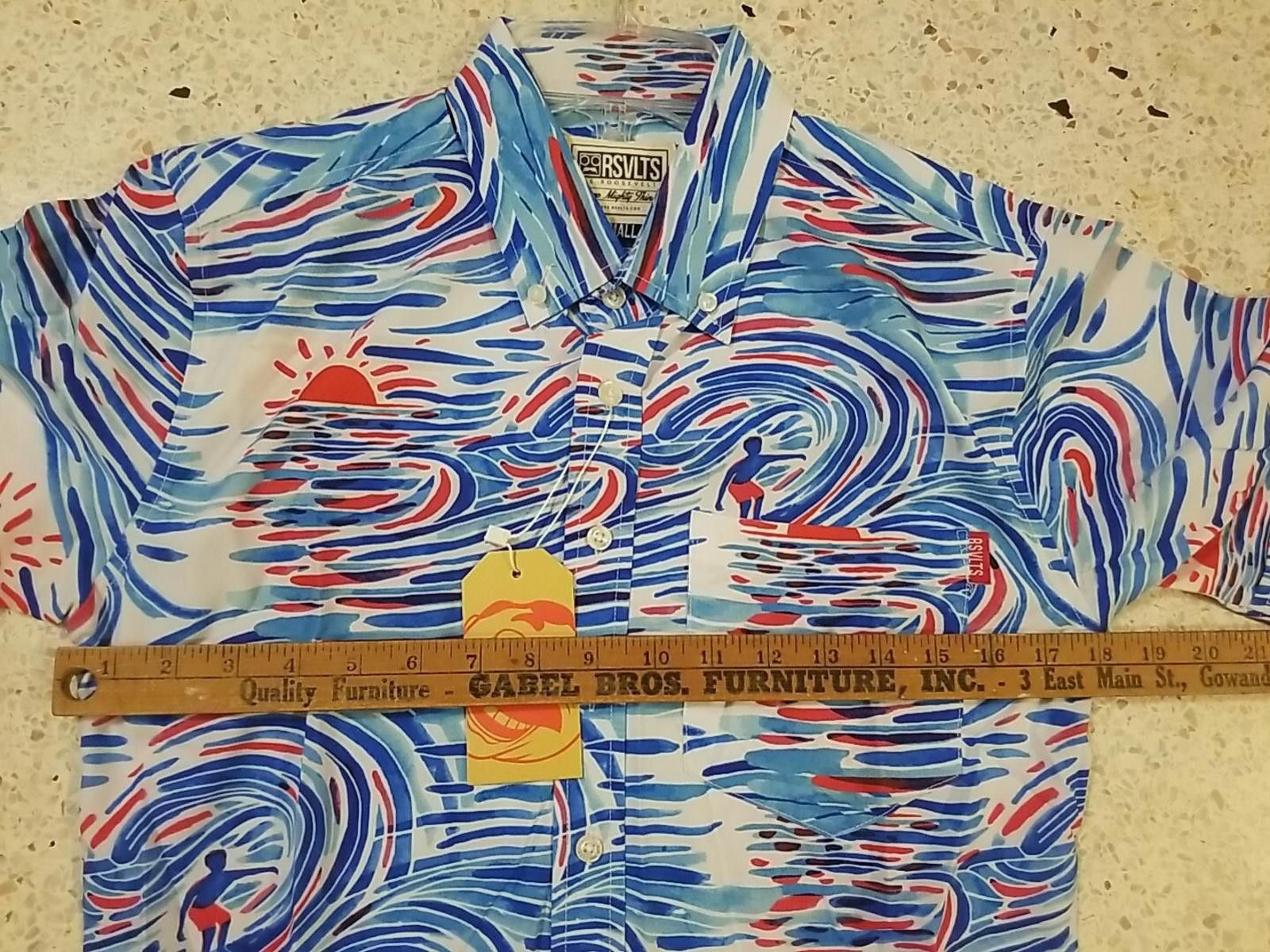 Other RSVLTS Shirt Watercolor Waves Surfer Dare Mighty Things Size US XS / EU 42 / 0 - 8 Thumbnail