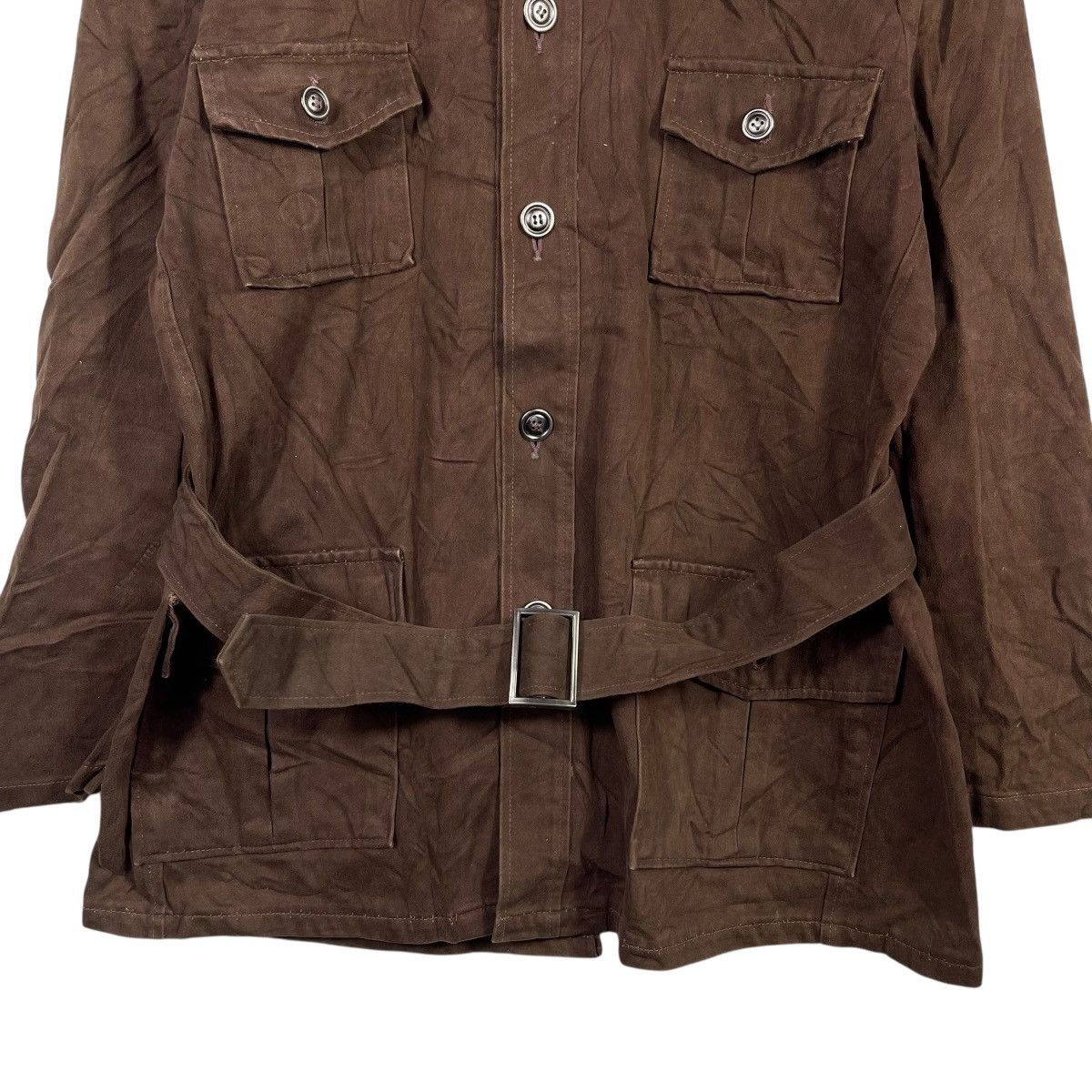 Vintage Savage George Custer & Co Brown Field Jacket Belted Safari Size US M / EU 48-50 / 2 - 6 Thumbnail