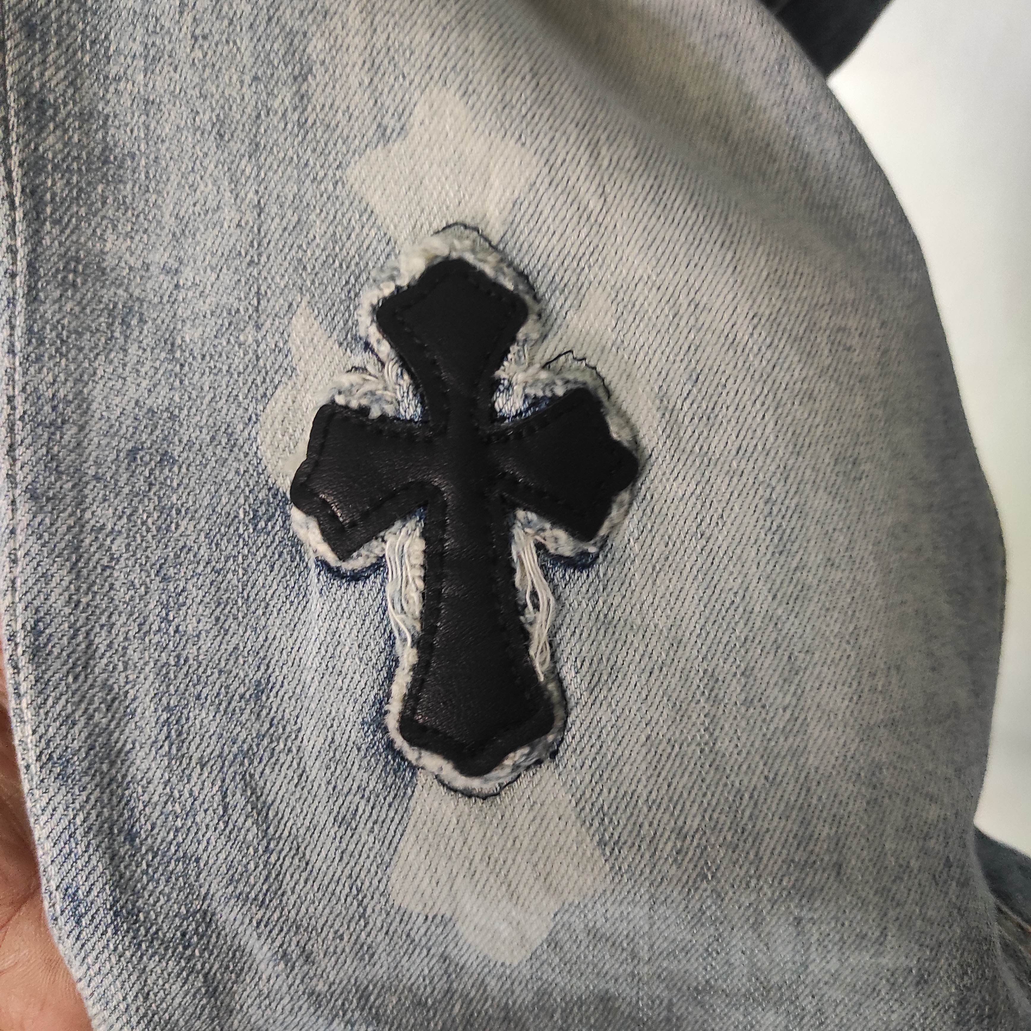Hysteric Glamour Distressed Denim Chrome Hearts Style Size US 32 / EU 48 - 14 Thumbnail