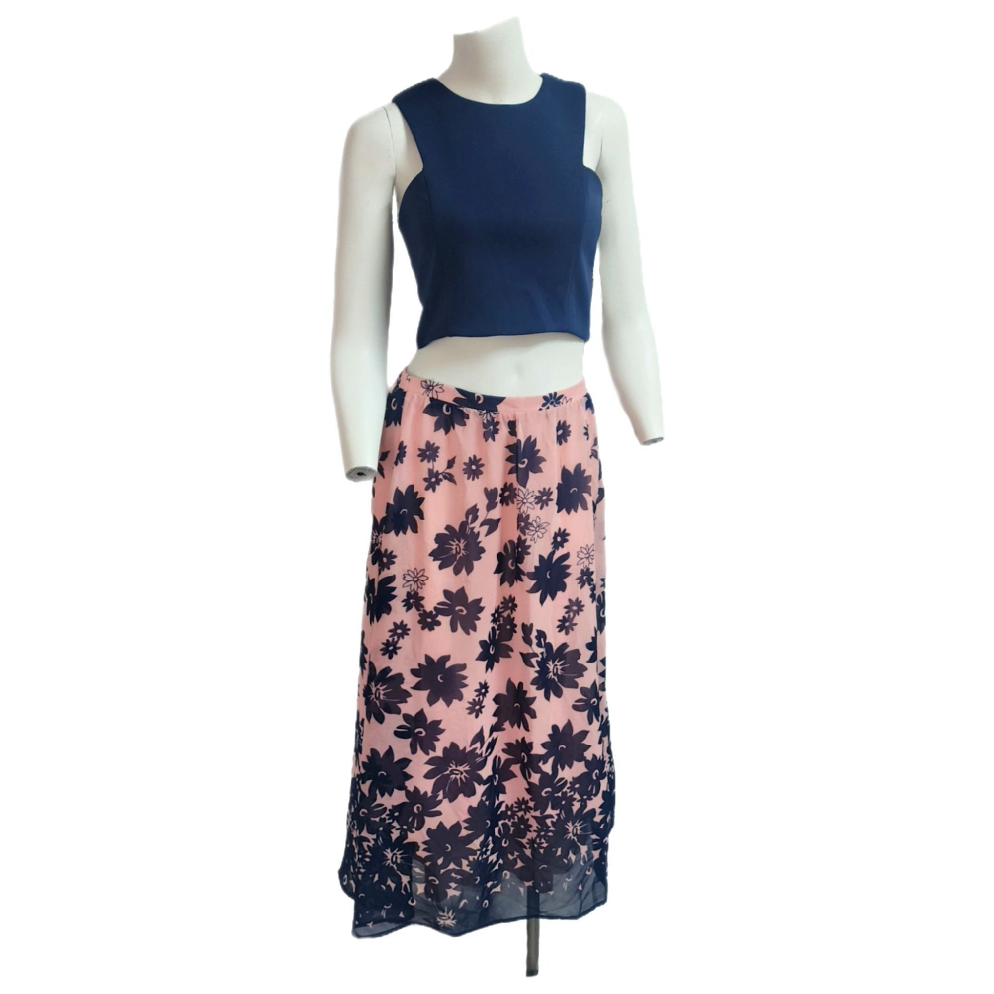 Other Teen Big Girls 2pc Floral Sleeveless Dress NWT Size 16 XL C Size XS / US 0-2 / IT 36-38 - 2 Thumbnail