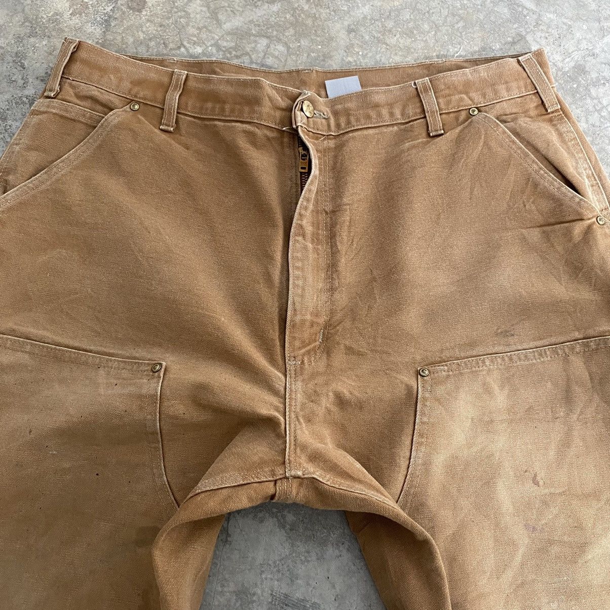 Carhartt Vintage Carhartt Double Knee Faded Tan Carpenter Pants Size US 39 - 11 Thumbnail