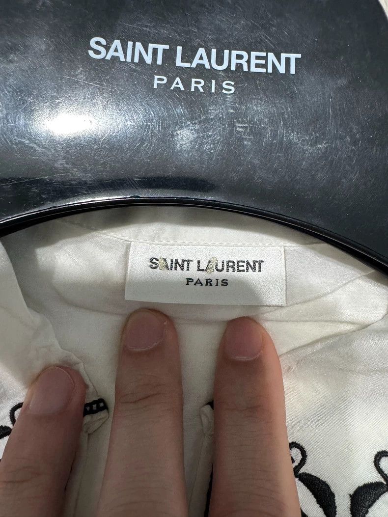 Yves Saint Laurent Saint Laruent Palace Style Short Sleeve Shirt 2502-Nextarro Size US XXS / EU 40 - 3 Thumbnail