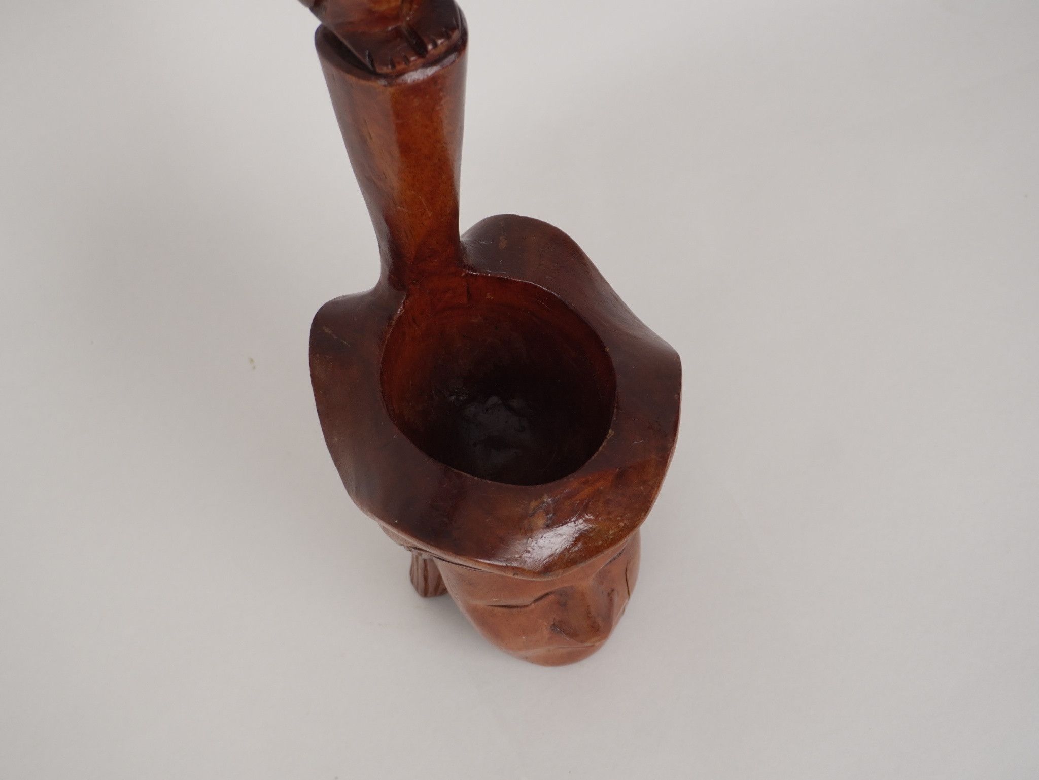 Handmade Home decoration Cigarette Ashtray Wood craving folk art Size ONE SIZE - 5 Thumbnail
