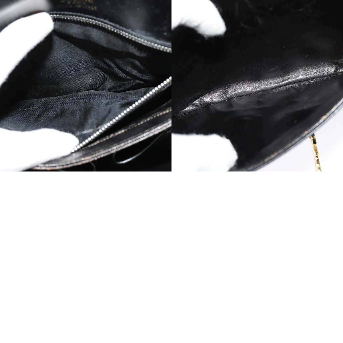 Celine CELINE Sulky Shoulder Bag Leather Black Gold Size ONE SIZE - 13 Thumbnail