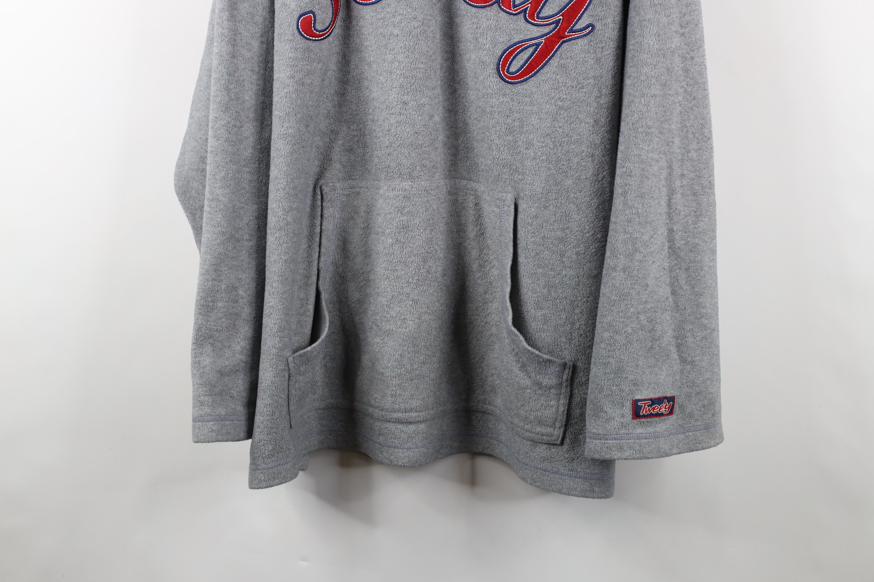 Vintage Vintage 90s Looney Tunes Feisty Tweety Bird Fleece Hoodie Size 4XL / US 24-26 - 3 Thumbnail