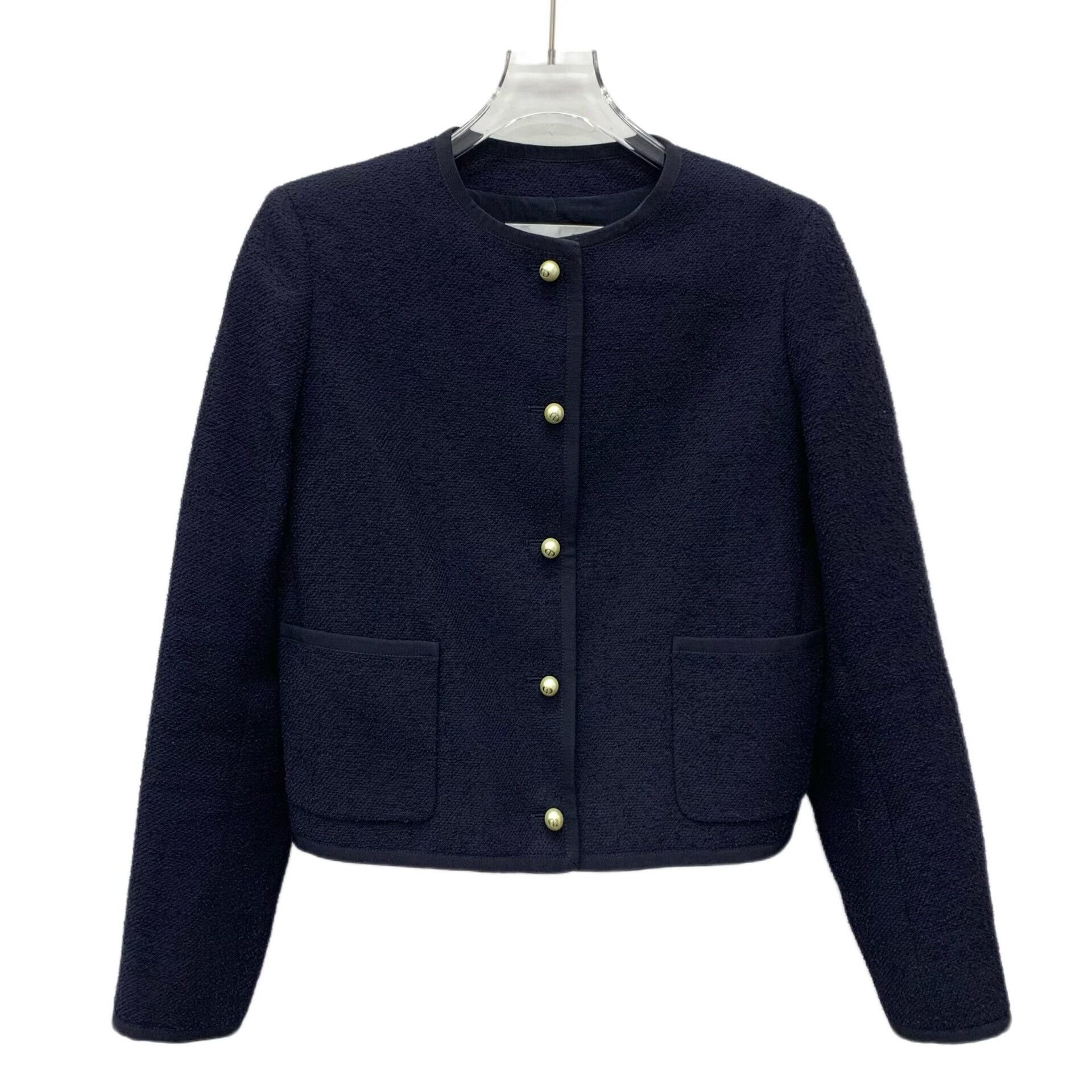 Dior Dior Wool Blue Jacket XXS Women Size XXS / US 00 / IT 34 - 1 Thumbnail