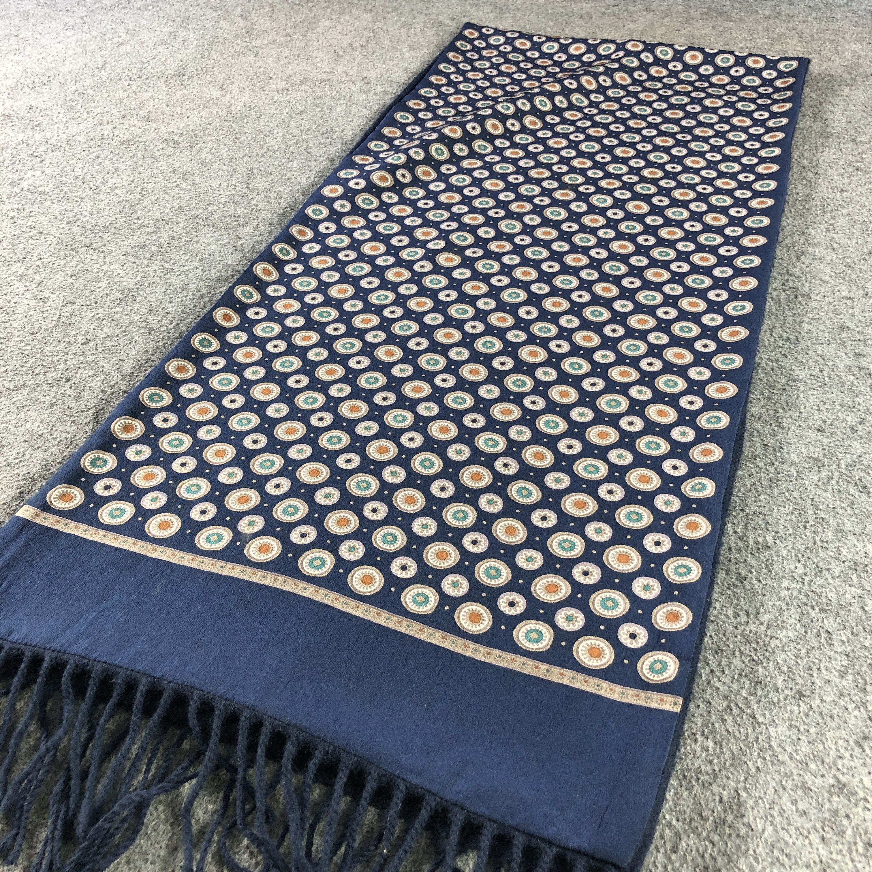 Mila Schon Mila Schon Luxury Design Silk Wool Scarf Muffler V2952 Size ONE SIZE - 3 Thumbnail