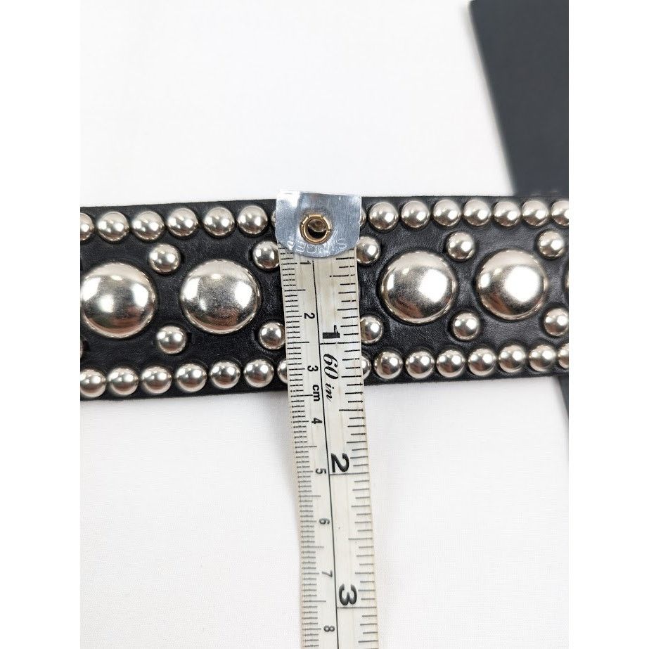 Enfants Riches Deprimes o1rshd1 Q:2 / Size: 110 / Goodbye Franky Belt in Black/Silve Size 44 - 14 Thumbnail