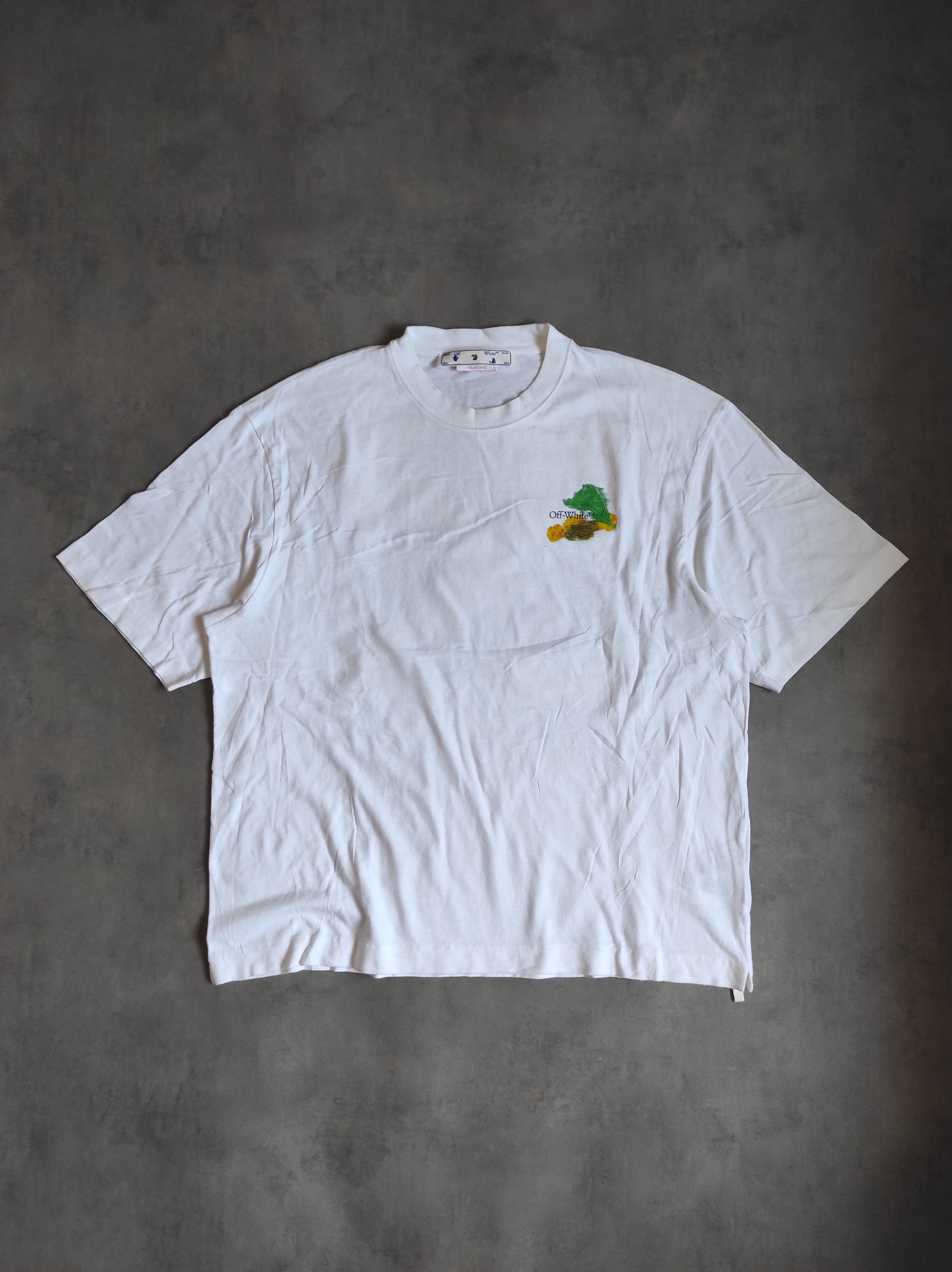 Off-White Off-White Brush Stroke Arrow Tee Size US L / EU 52-54 / 3 - 1 Thumbnail