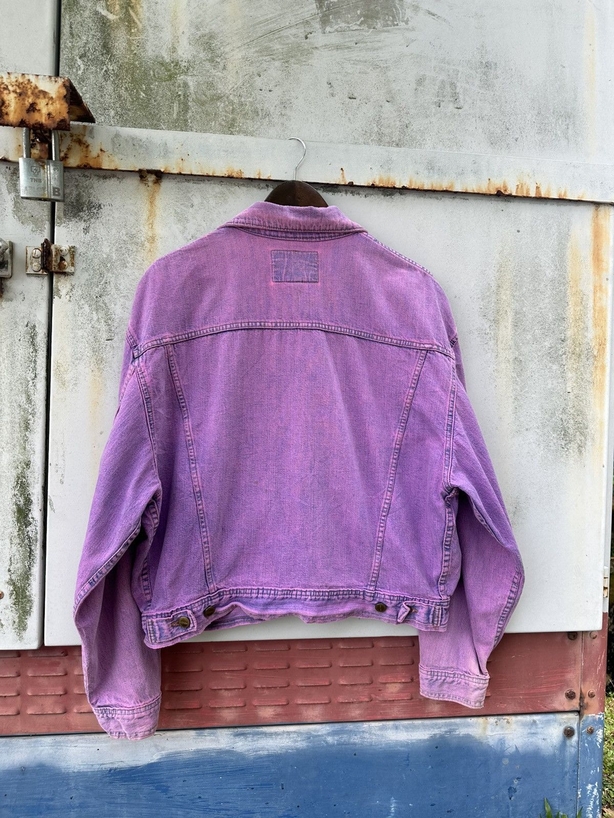 Marithe + Francois Girbaud 👹Vintage Marithe Francois Girbaud Purple Trucker Jacket Size US M / EU 48-50 / 2 - 8 Thumbnail