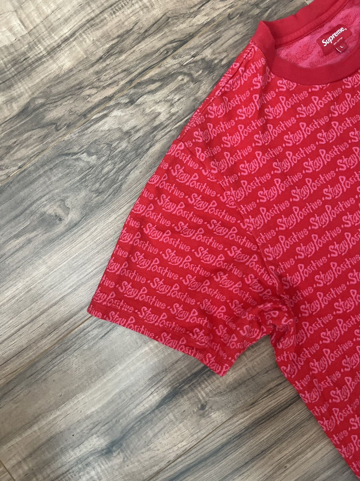 Supreme Supreme Stay Positive Jacquard S/S Top Size US L / EU 52-54 / 3 - 2 Thumbnail