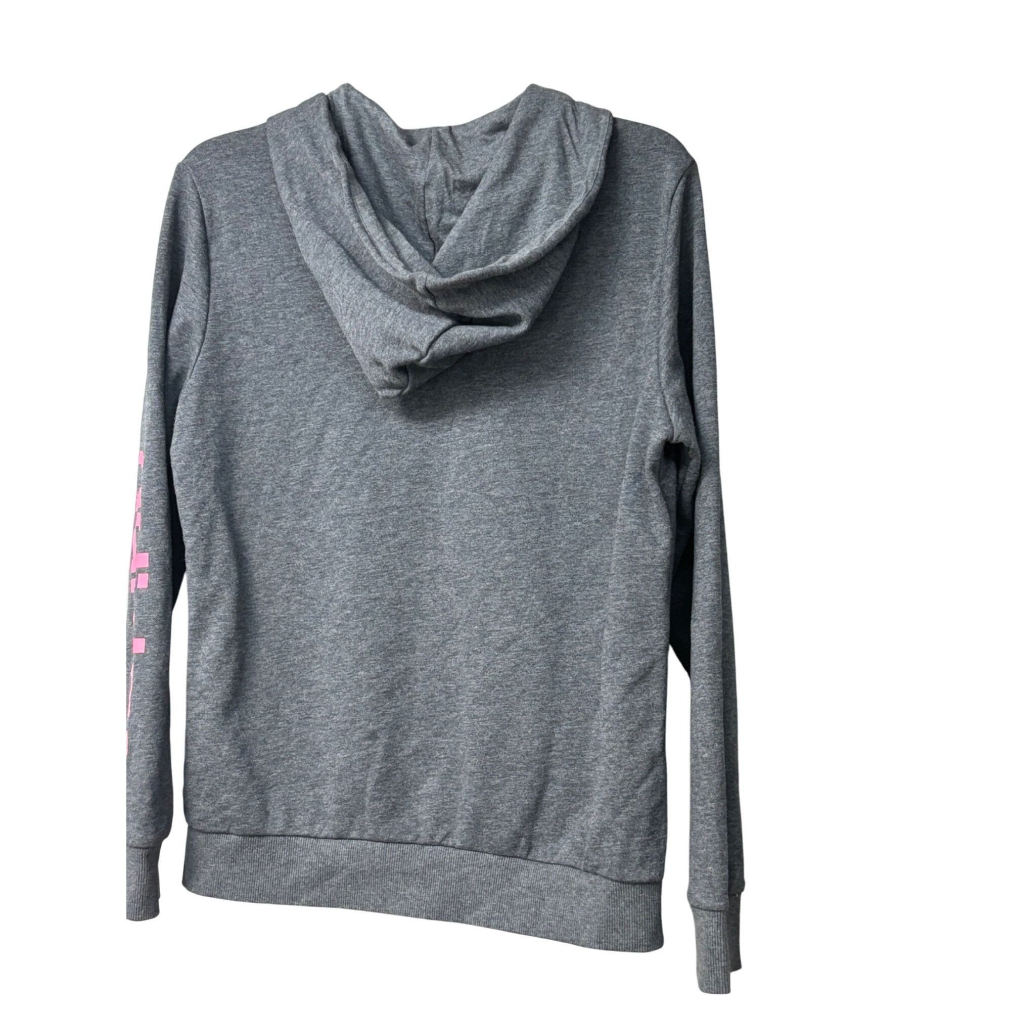 Adidas Adidas Women’s Linear Full Zip French Terry Hoodie, Dark Hea Size M / US 6-8 / IT 42-44 - 10 Thumbnail