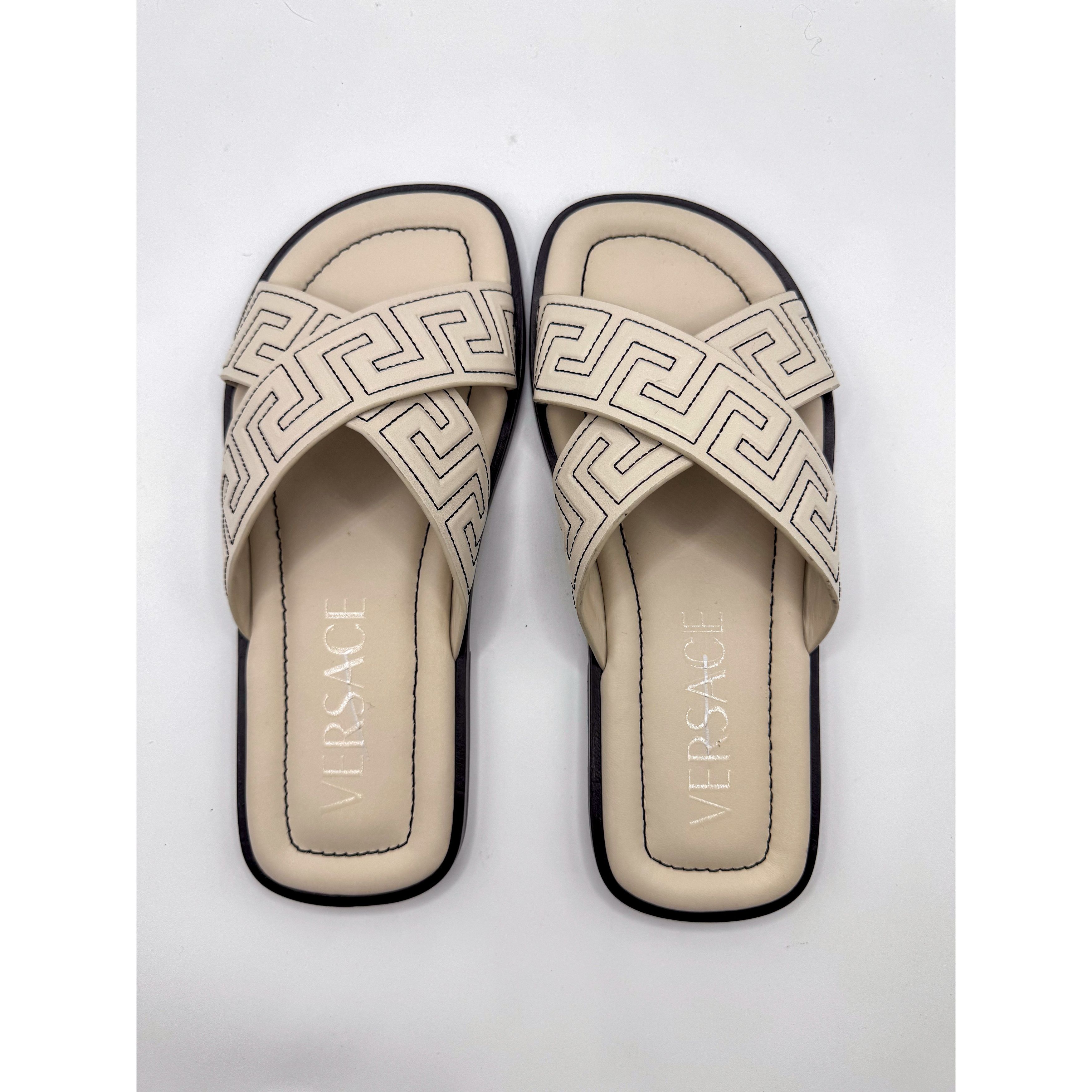 Versace Versace Off White Motif Sandals Size 41 Size US 8 / EU 41 - 21 Thumbnail