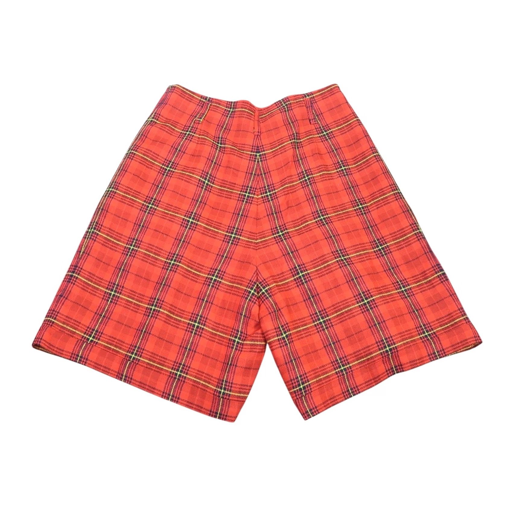 Vintage VINTAGE The Limited Plaid High Rise Trouser Shorts Women 12 Red Black 90s Inseam 8.5in Pattern Plaid Rise High Size 34" / US 12 / IT 48 - 3 Thumbnail