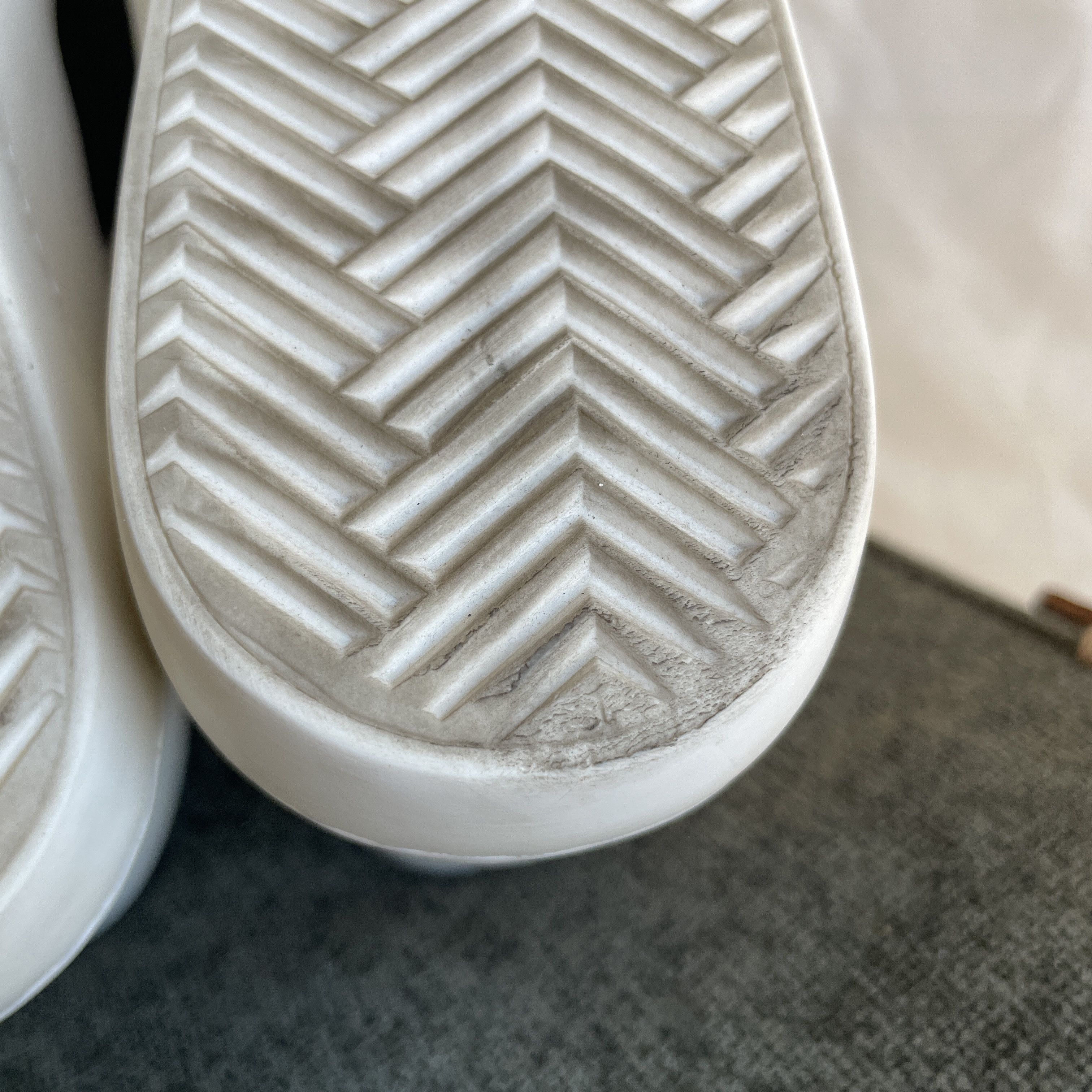 Sezane Sezane Ecru Simon Hi-Top Leather Womens Sneakers Size US 6.5 / IT 36.5 - 8 Thumbnail
