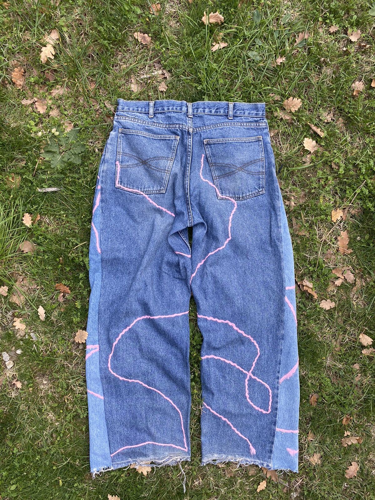 Vintage Baggy jeans custom Size US 33 - 6 Thumbnail