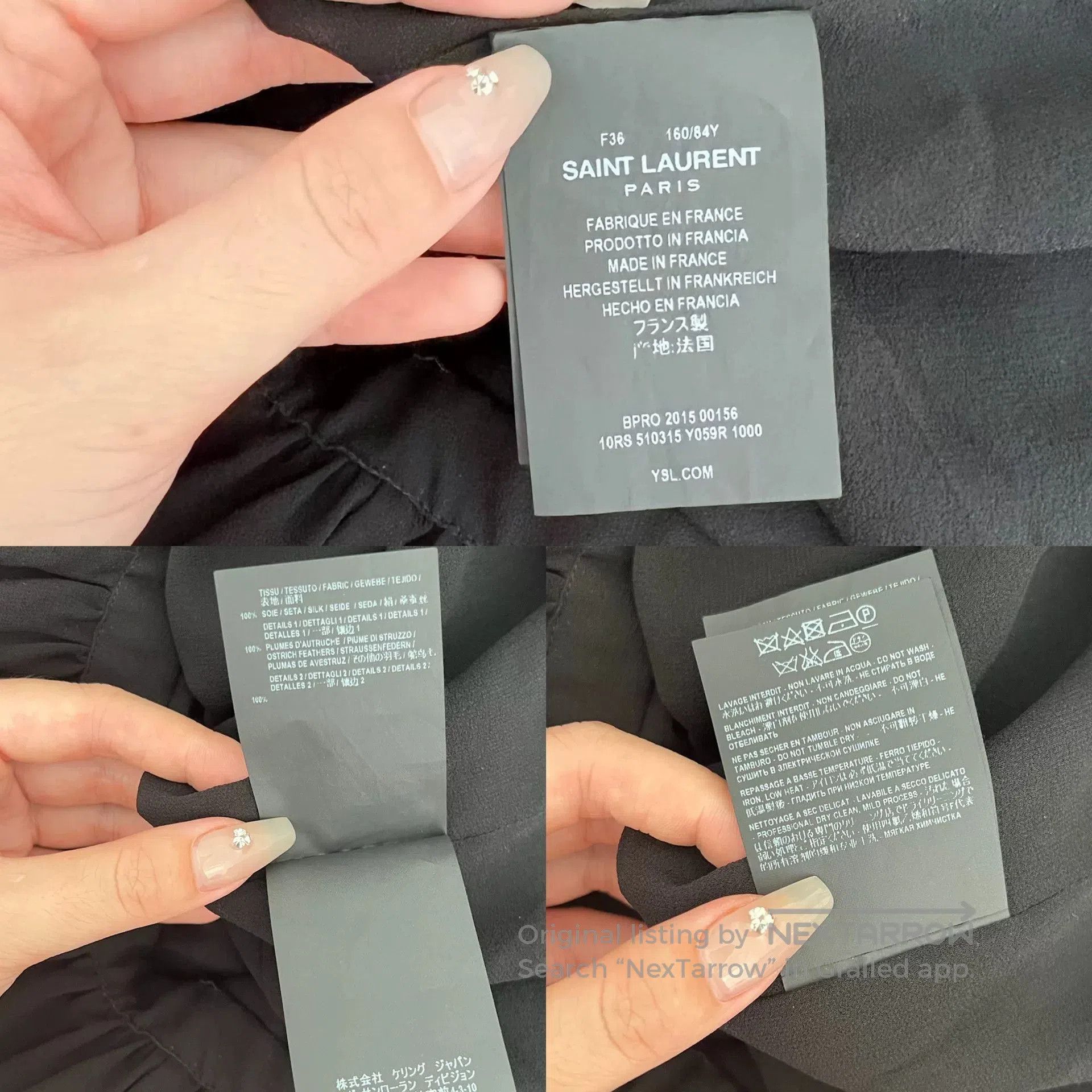 Saint Laurent Paris Saint Laurent Black High Neck Dress. Size M / US 6-8 / IT 42-44 - 9 Thumbnail