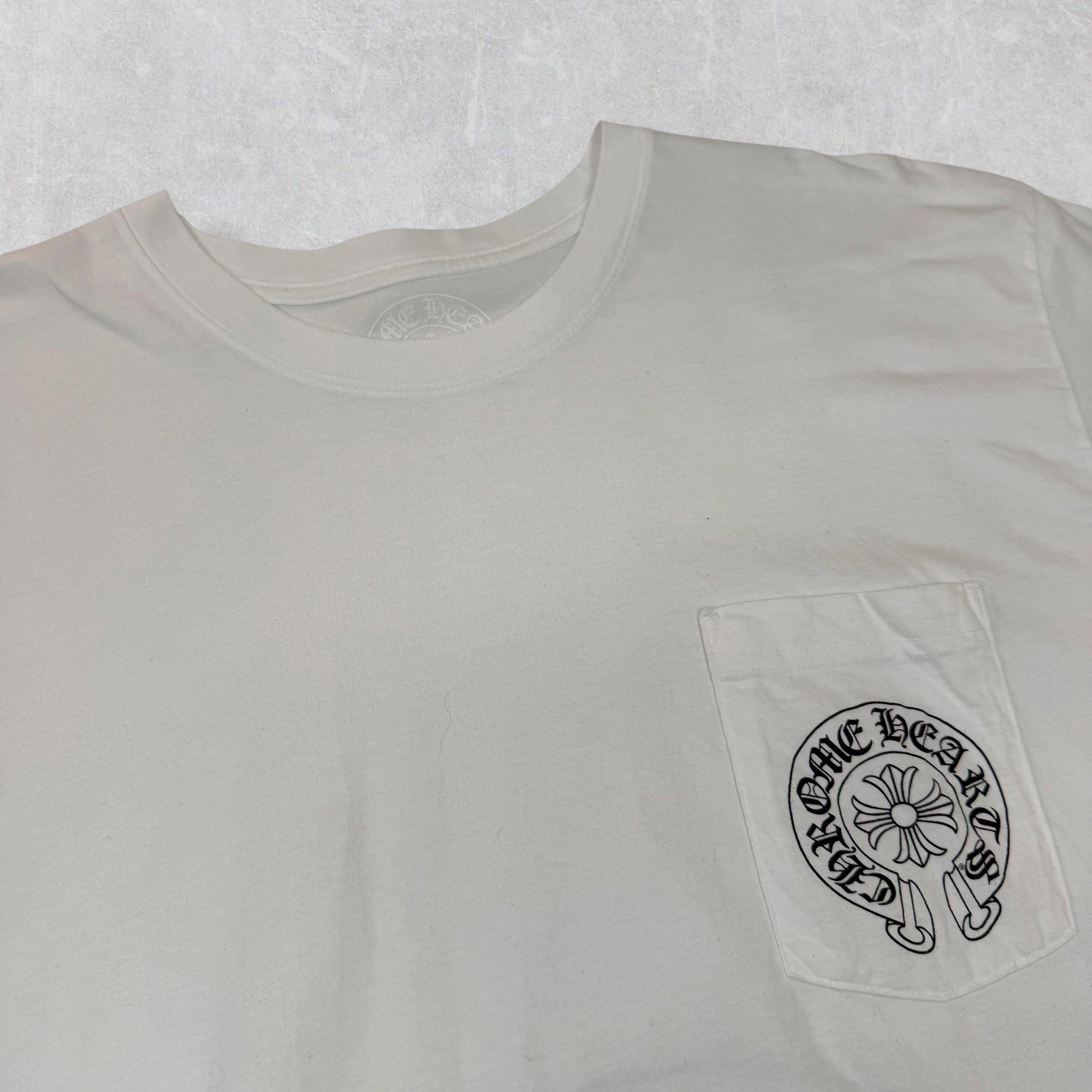 Chrome Hearts Chrome Hearts Malibu Horseshoe Tee White XXL Size US XXL / EU 58 / 5 - 4 Thumbnail