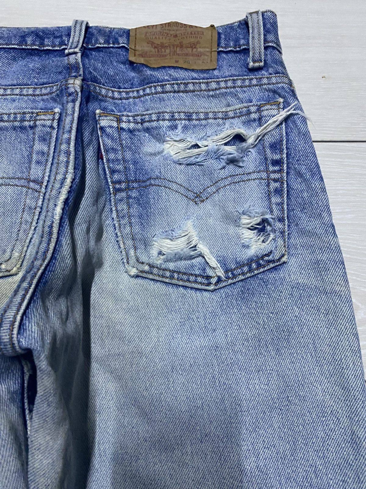 Levi's Vintage Levis 510 90s Faded Wash Tappered Leg Jeans Size US 28 / EU 44 - 6 Thumbnail